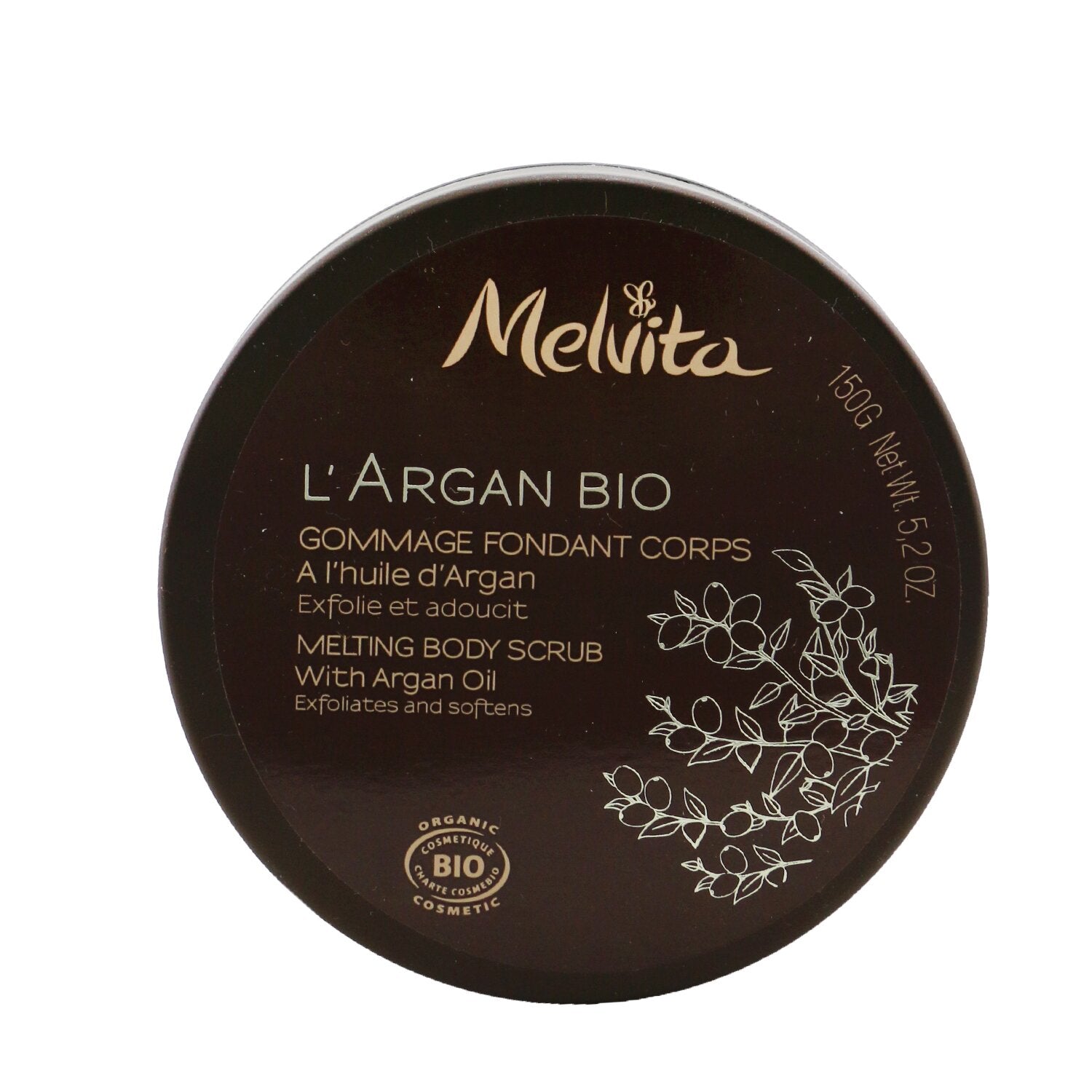 Melvita L'Argan Bio Melting Body Scrub With Argan Oil  150g/5oz