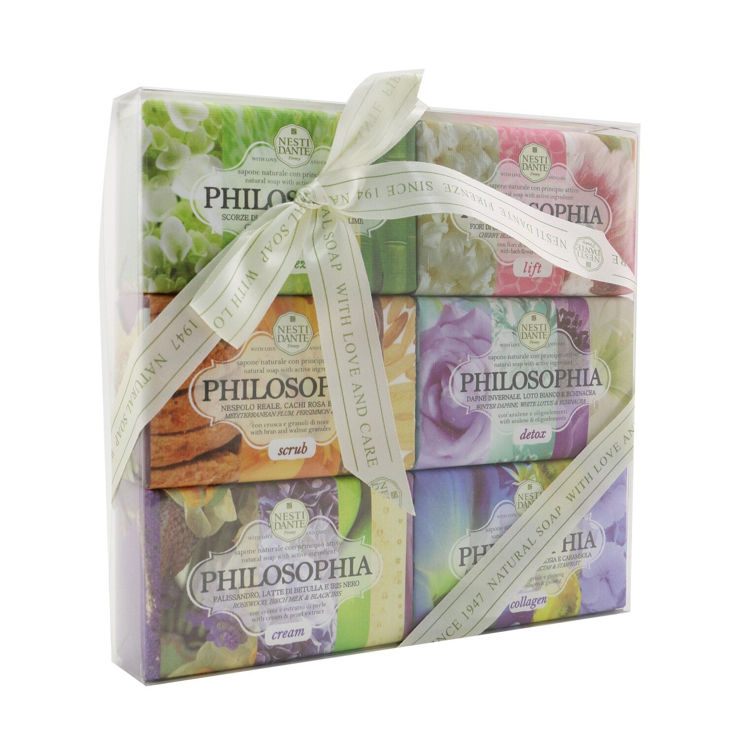 Nesti Dante Philosophia The Collection Soap Set: (Lift + Breeze + Detox + Scrub + Collagen + Cream)  6x 150g/5.3oz