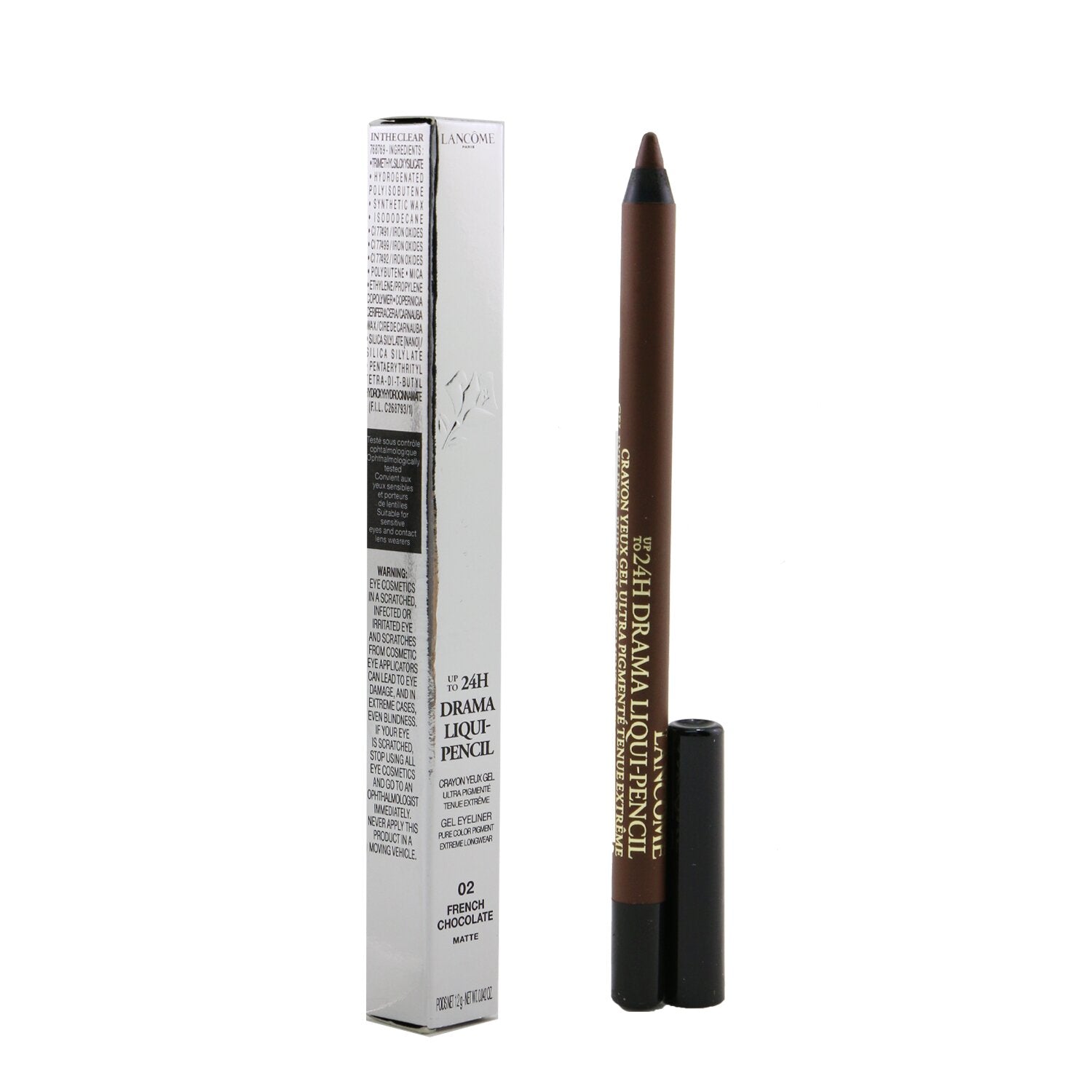 Lancome Drama Liqui Pencil Waterproof Gel Eyeliner - # 02 French Chocolate  1.2g/0.042oz