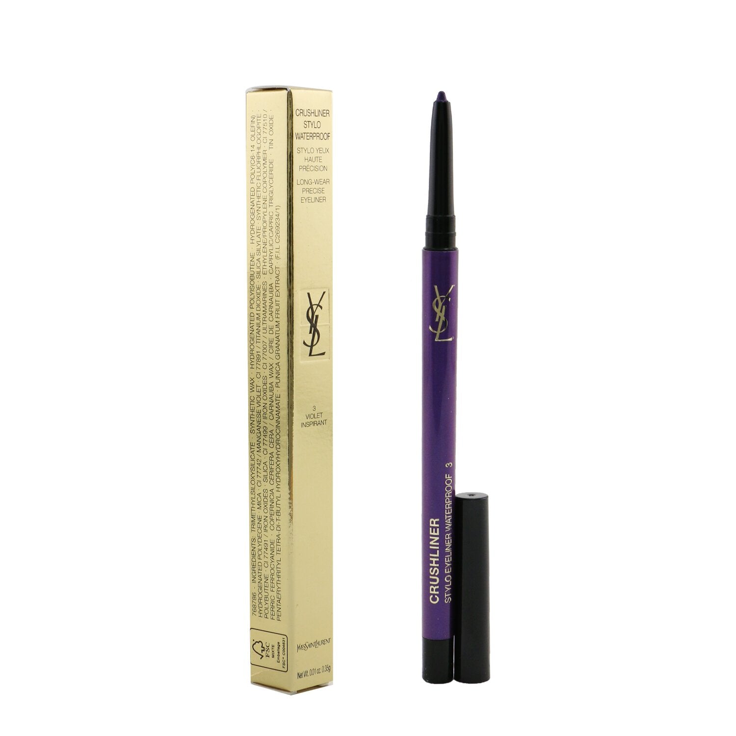 Yves Saint Laurent Crushliner Stylo Waterproof Eyeliner - # 03 Violet Inspirant  0.35g/0.01oz