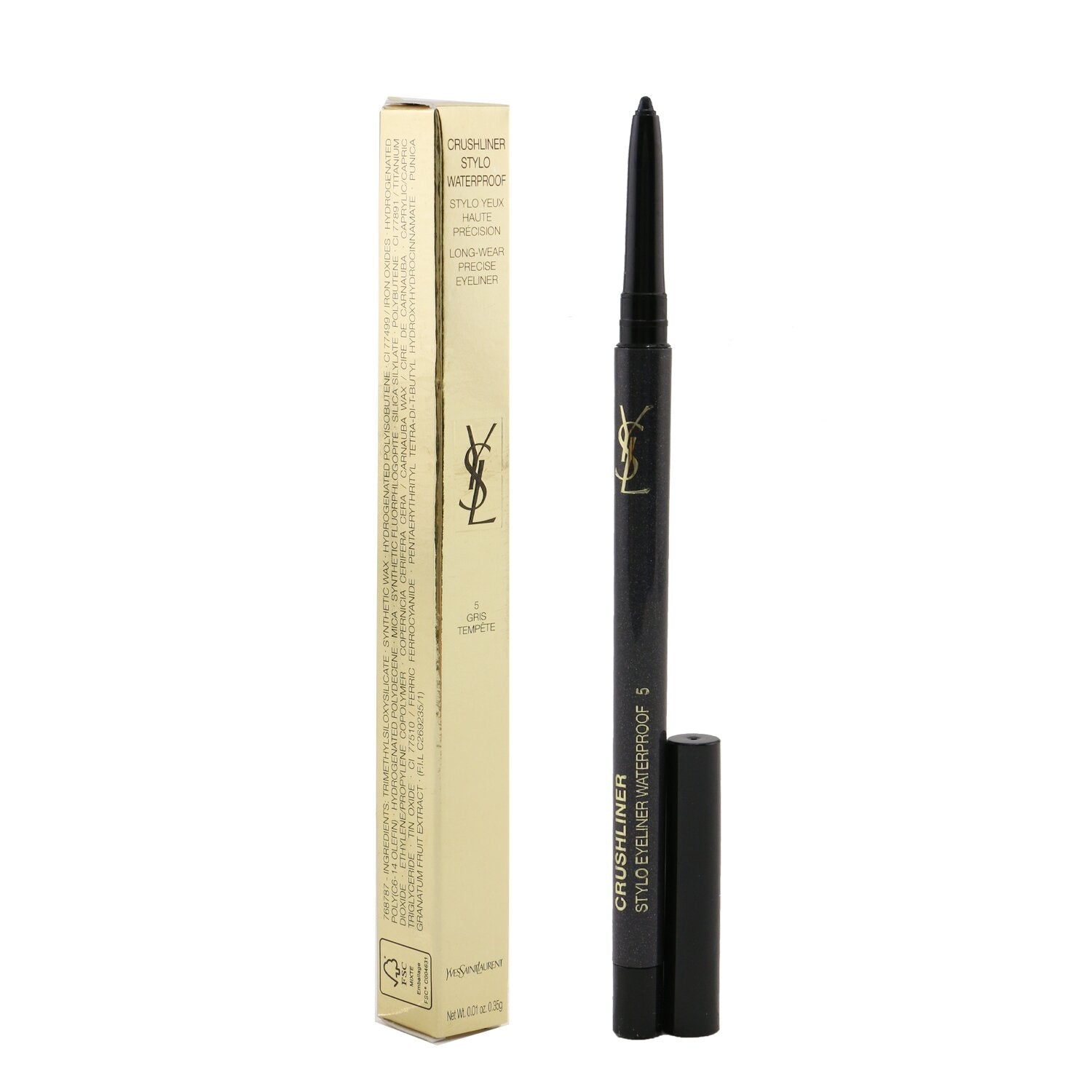 Yves Saint Laurent Crushliner Stylo Waterproof Eyeliner - # 05 Gris Tempete  0.35g/0.01oz