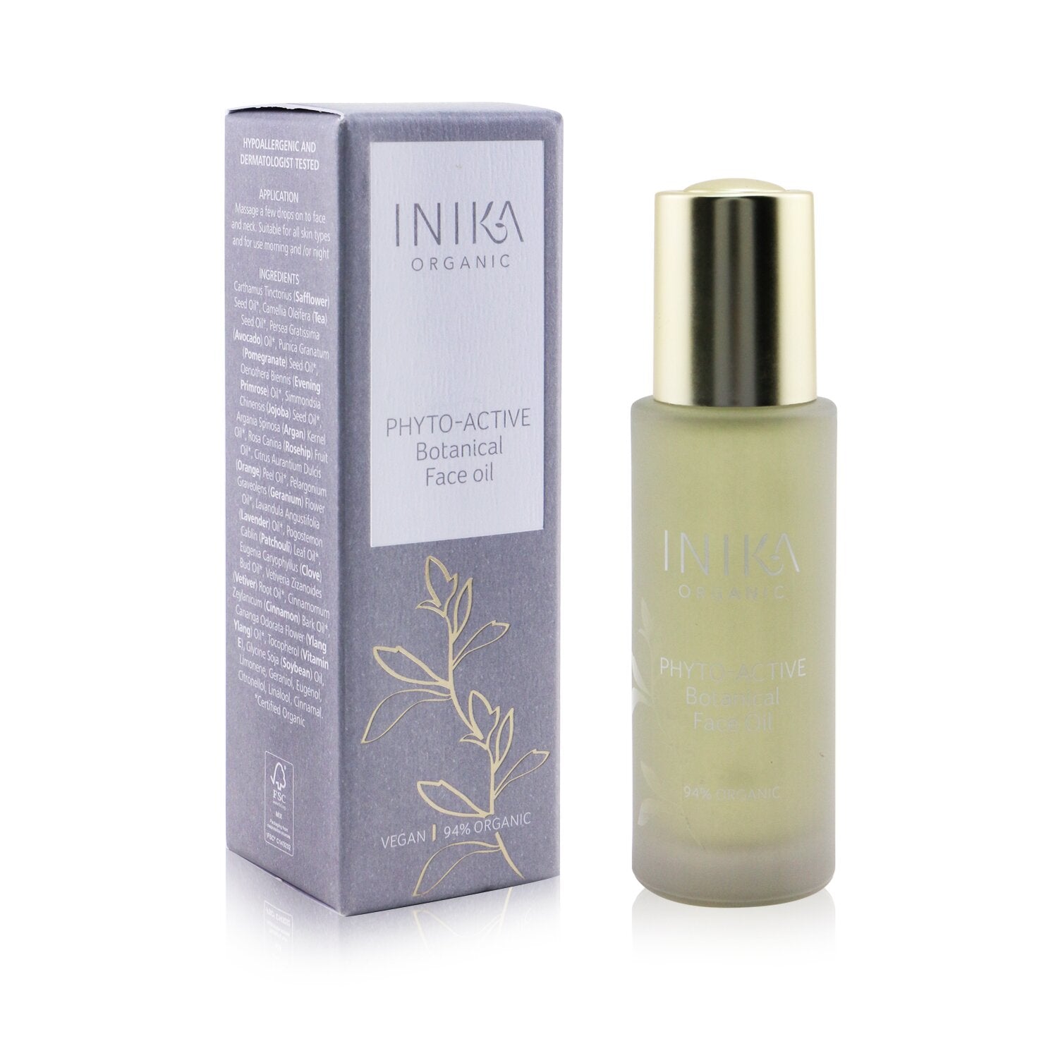 INIKA Organic Phyto-Active Botanical Face Oil  30ml/1oz