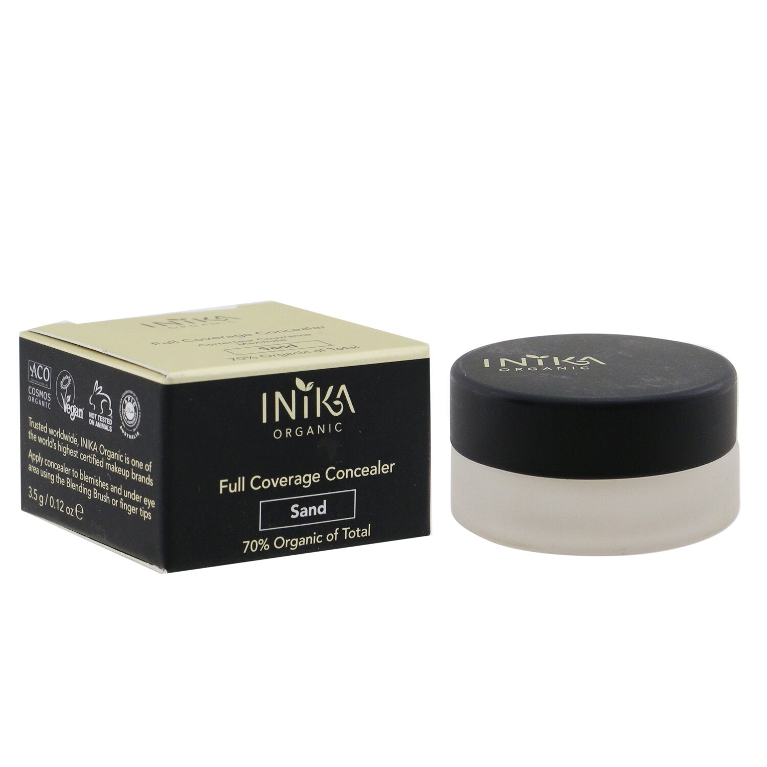 INIKA Organic Full Coverage Concealer - # Sand  3.5g/0.12oz