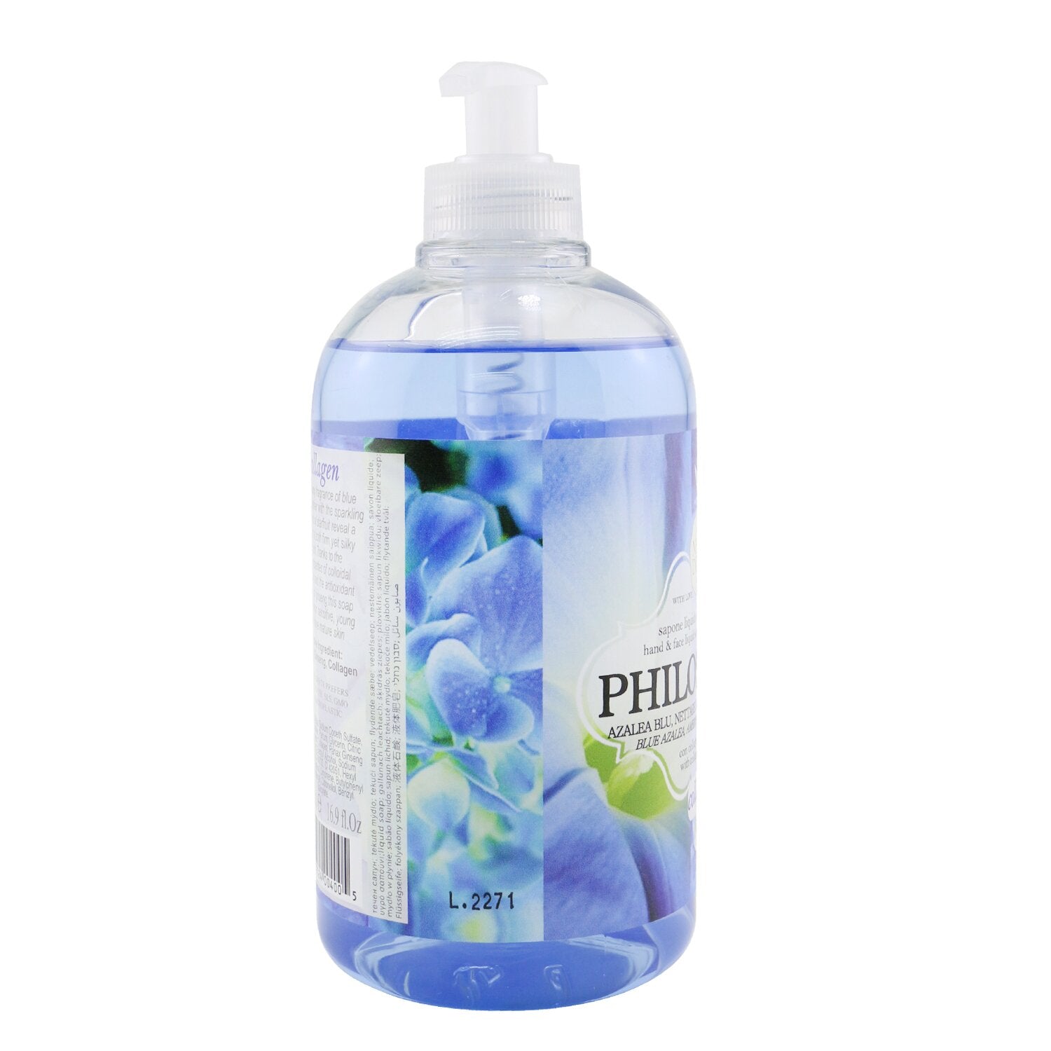 Nesti Dante Philosophia Hand & Face Liquid Soap With Collagen & Ginseng - Blue Azalea, Ambrosia Nectar & Starfruit  500ml/16.9oz