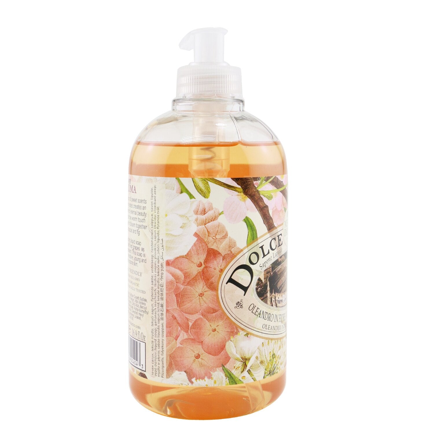 Nesti Dante Dolce Vivere Vegan Liquid Soap - Roma - Oleander In Bloom, Muscat & Fig  500ml/16.9oz