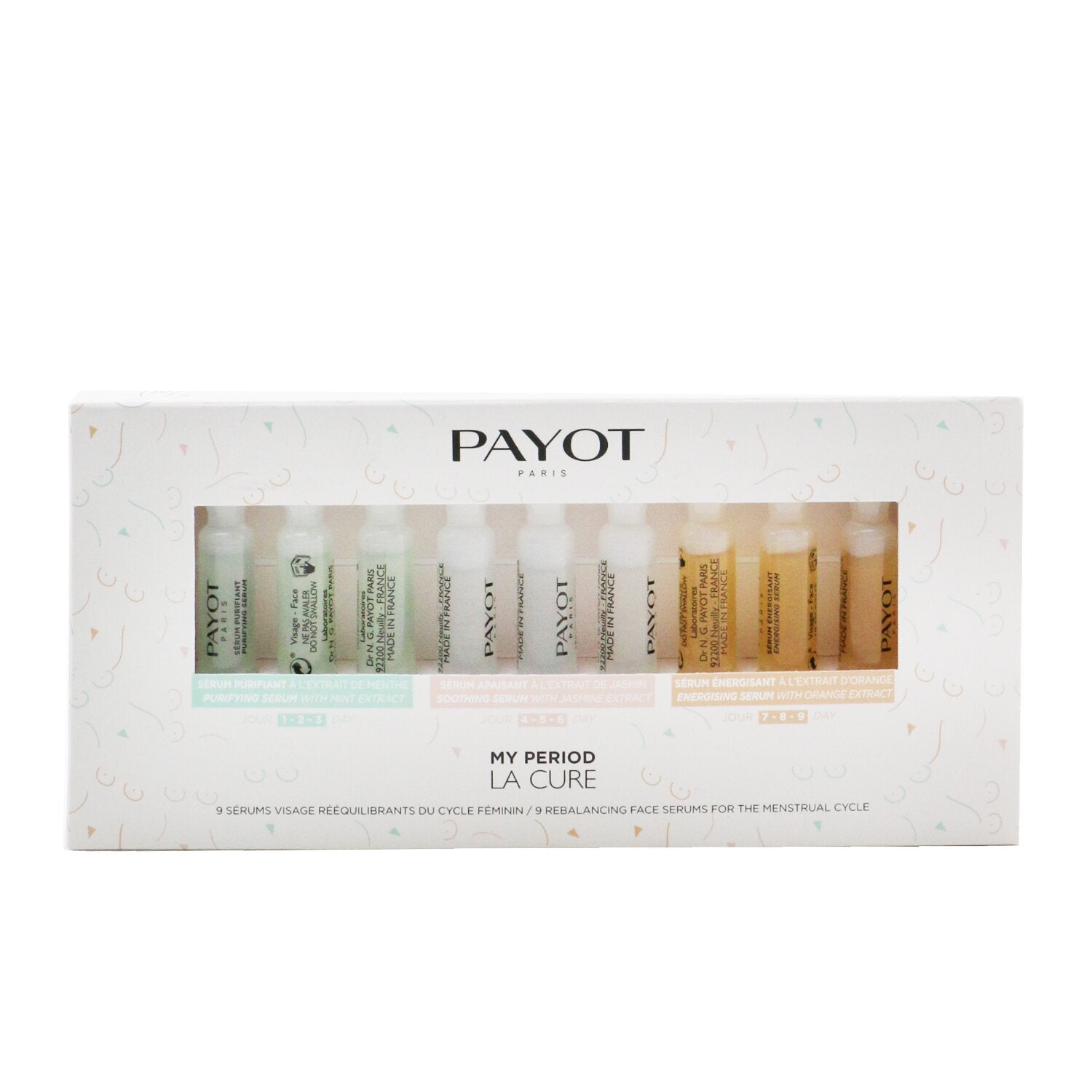 Payot My Period La Cure - 9 Rebalancing Face Serums For The Menstrual Cycle  9x1.5ml/0.05oz