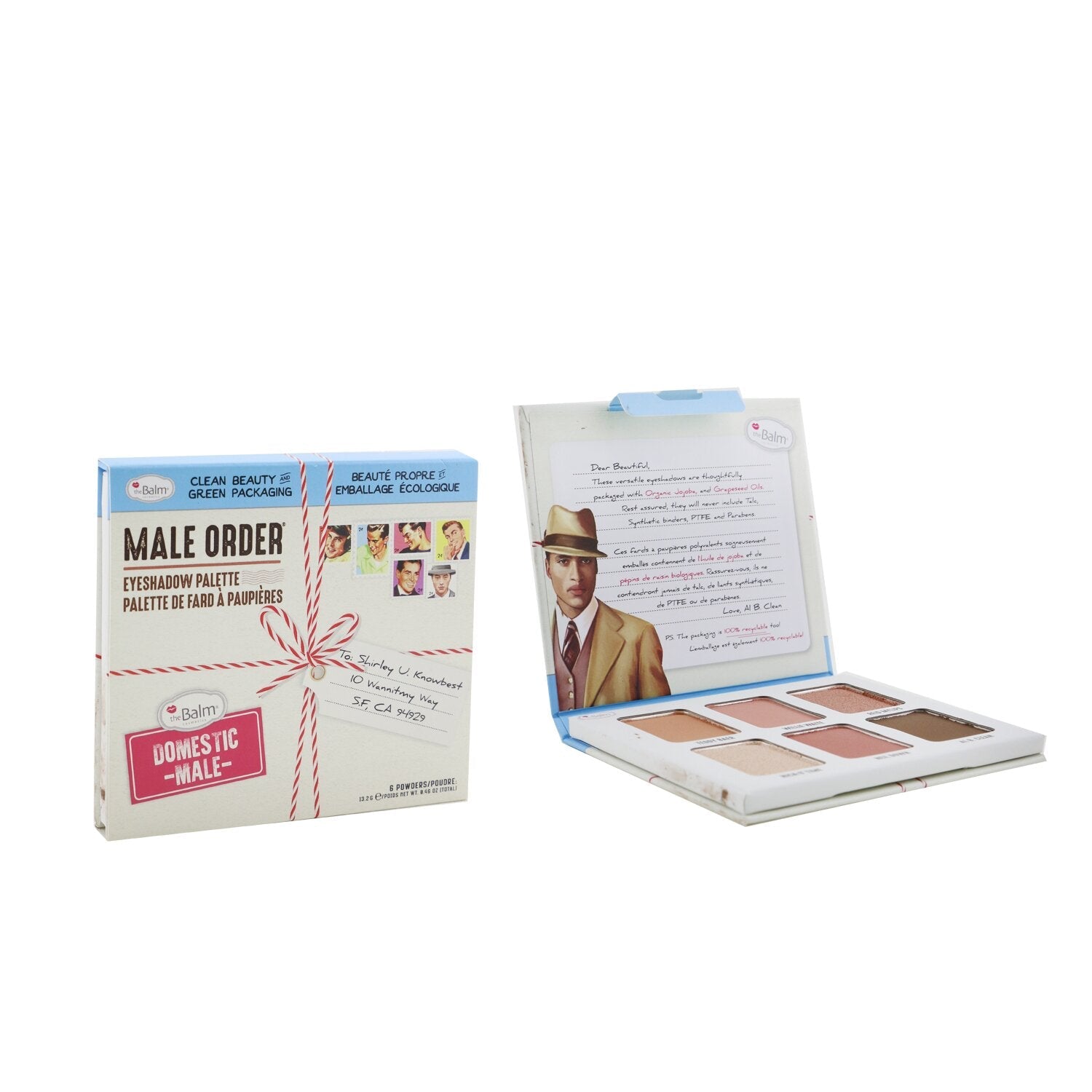 TheBalm Male Order Eyeshadow Palette (6x Eyeshadow) - # Domestic Male  13.2g/0.46oz