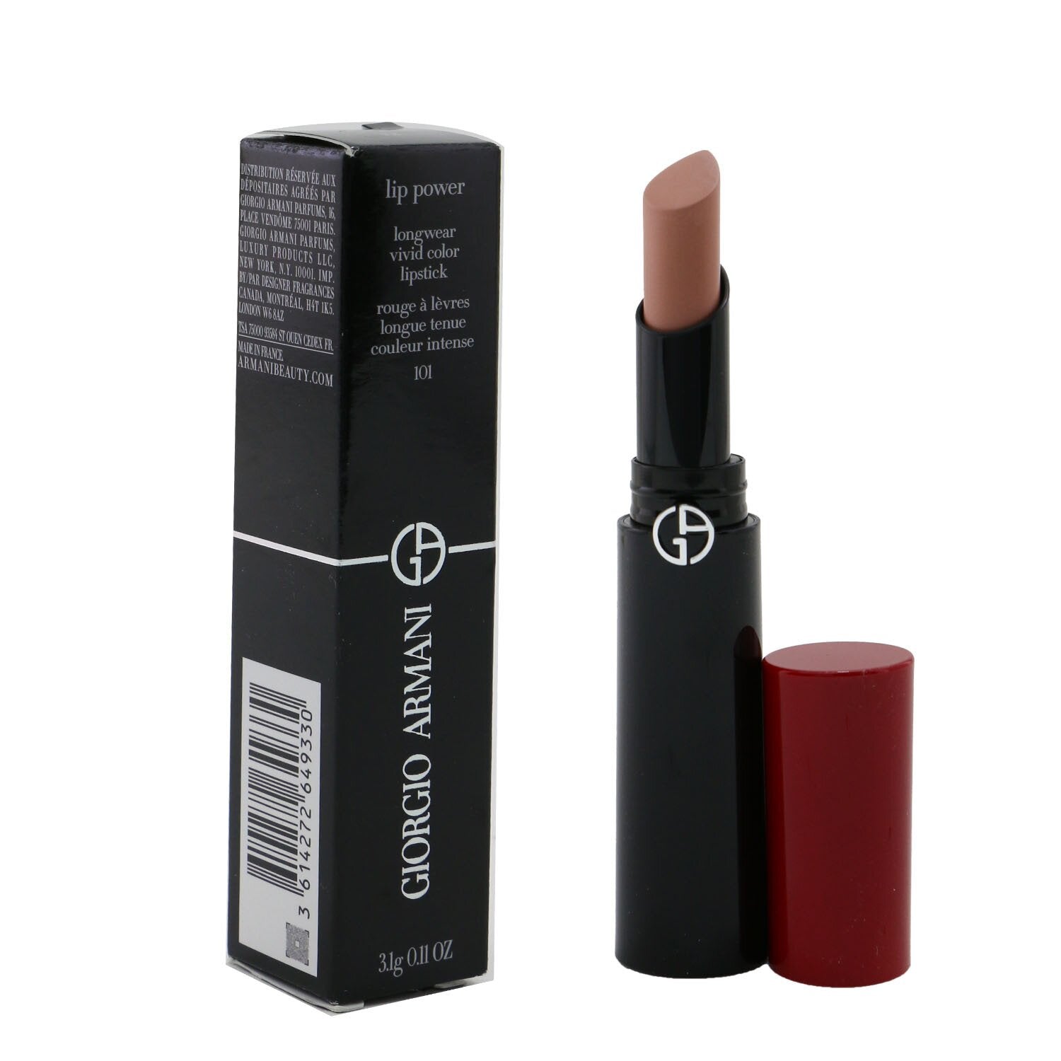 Giorgio Armani Lip Power Longwear Vivid Color Lipstick - # 108 In Love  3.1g/0.11oz