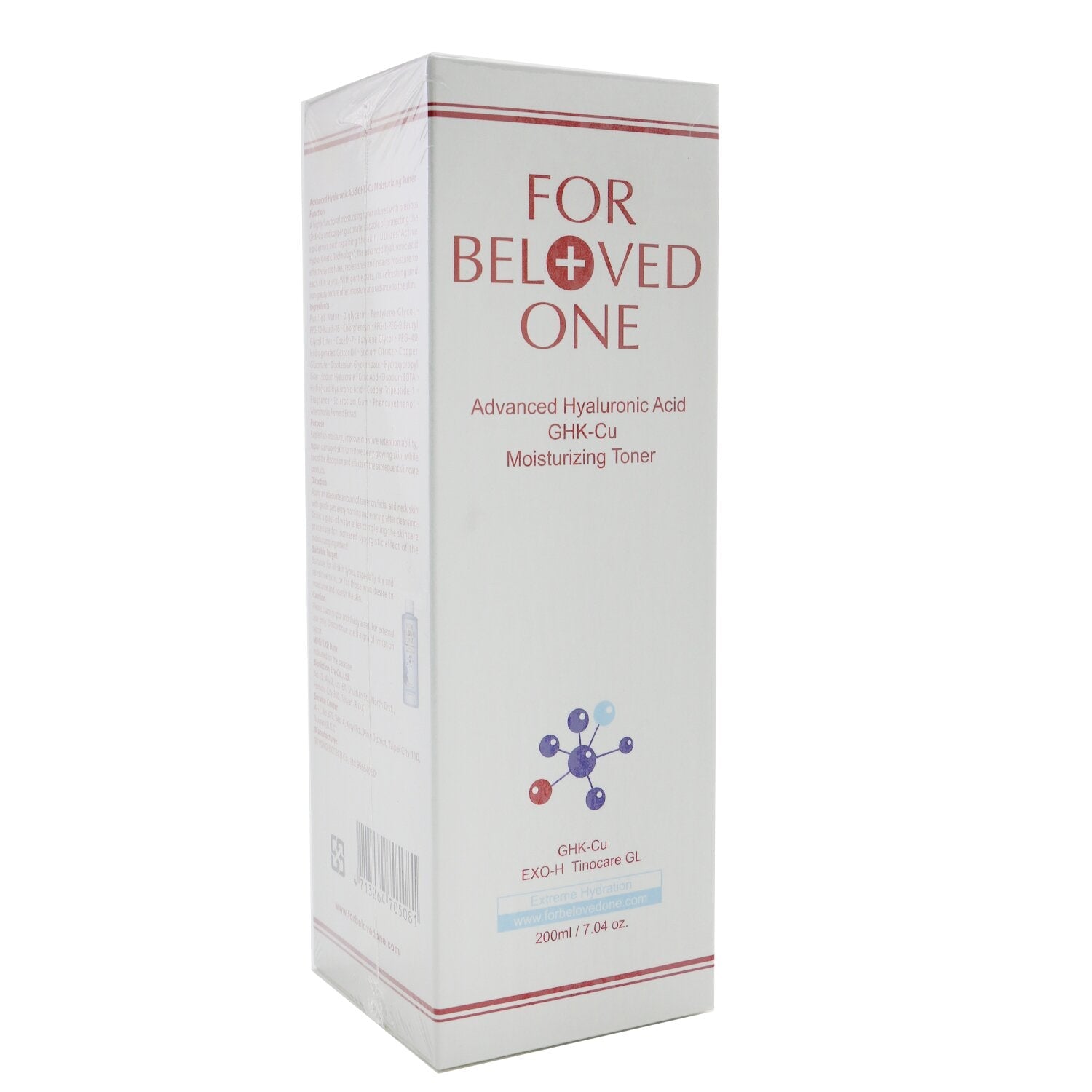 For Beloved One Advanced Hyaluronic Acid - GHK-Cu Moisturizing Toner  200ml/7.04oz