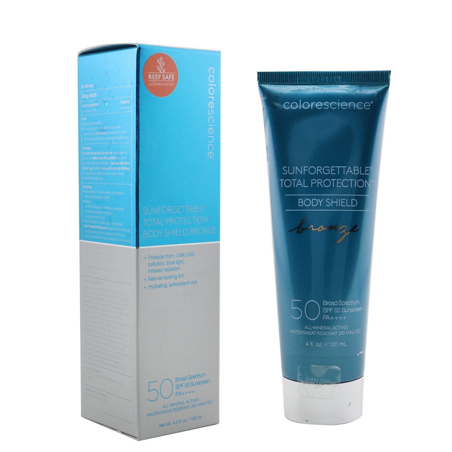 Colorescience Sunforgettable Total Protection Body Shield SPF 50 - # Bronze (Unboxed)  120ml/4oz