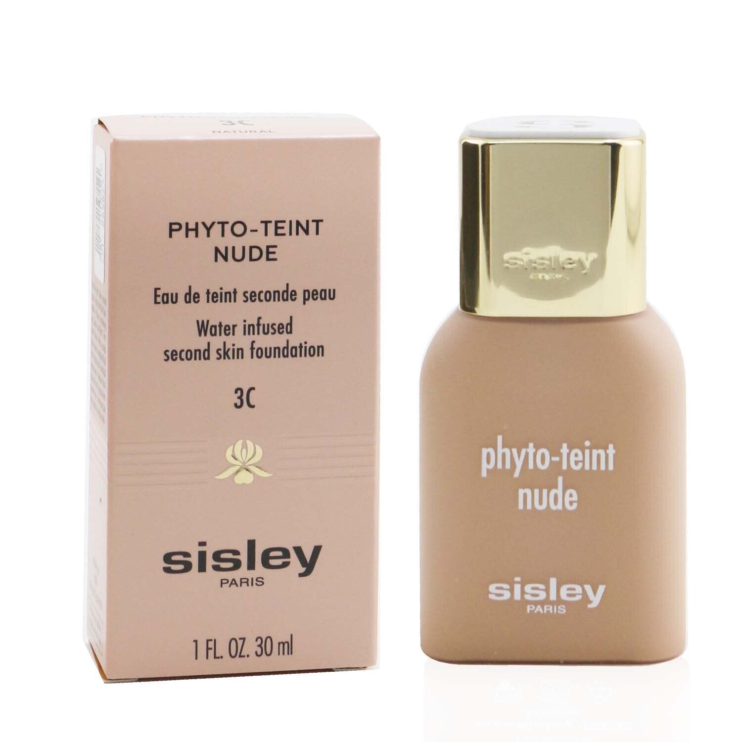 Sisley Phyto Teint Nude Water Infused Second Skin Foundation  -# 3C Natural  30ml/1oz