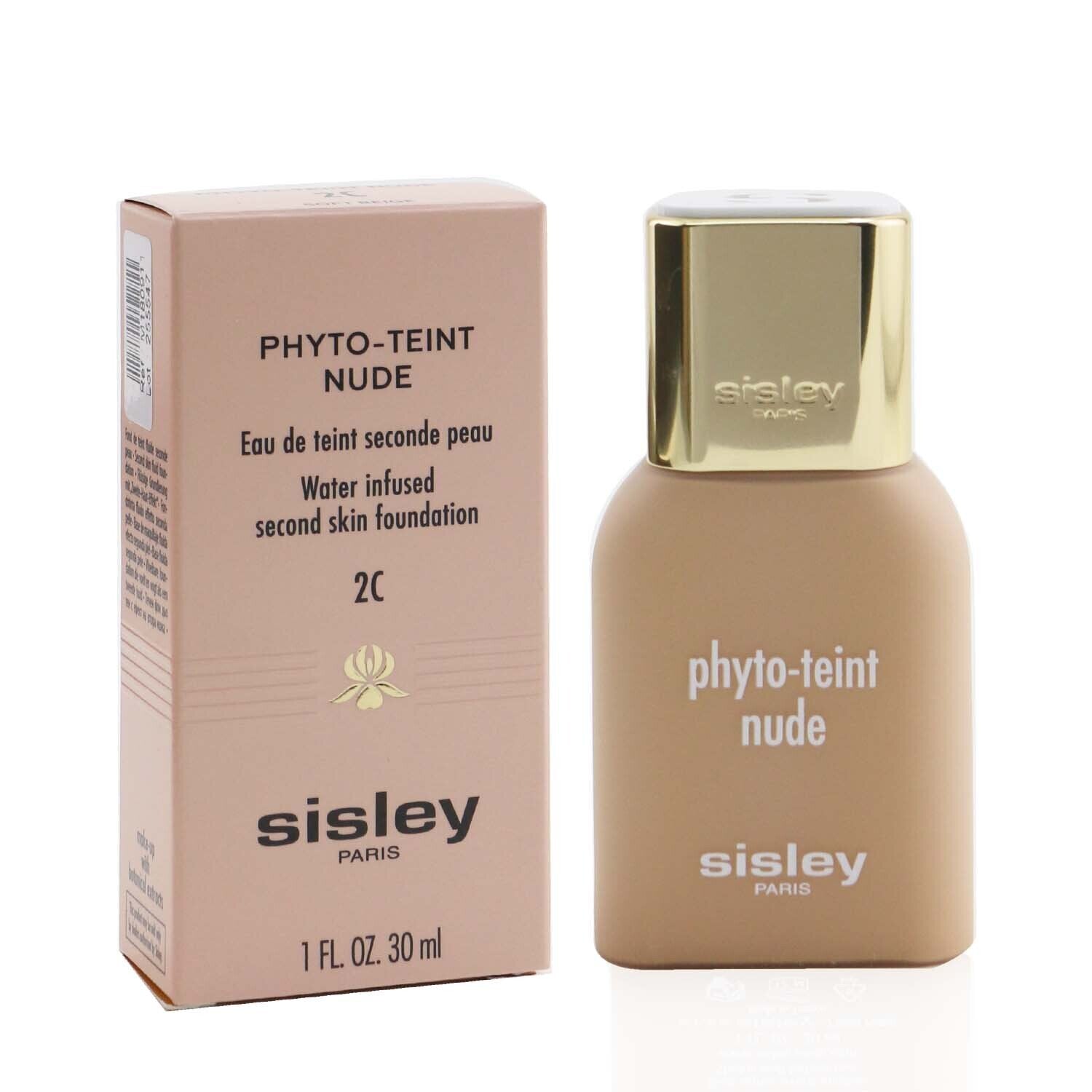 Sisley Phyto Teint Nude Water Infused Second Skin Foundation  -# 2C Soft Beige  30ml/1oz