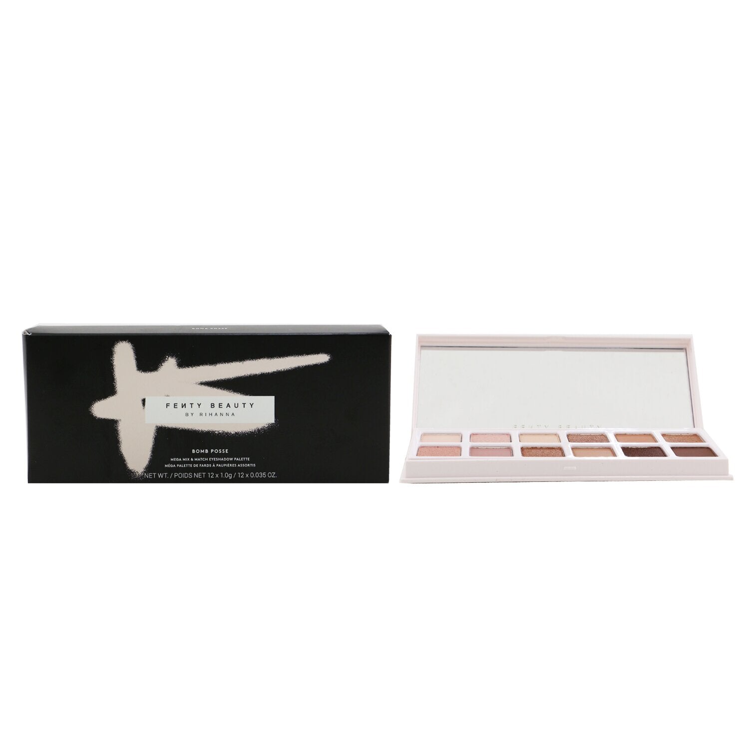 Fenty Beauty by Rihanna Bomb Posse Mega Mix & Match Eyeshadow Palette (12x Eyeshadow)  12x1g/0.035oz