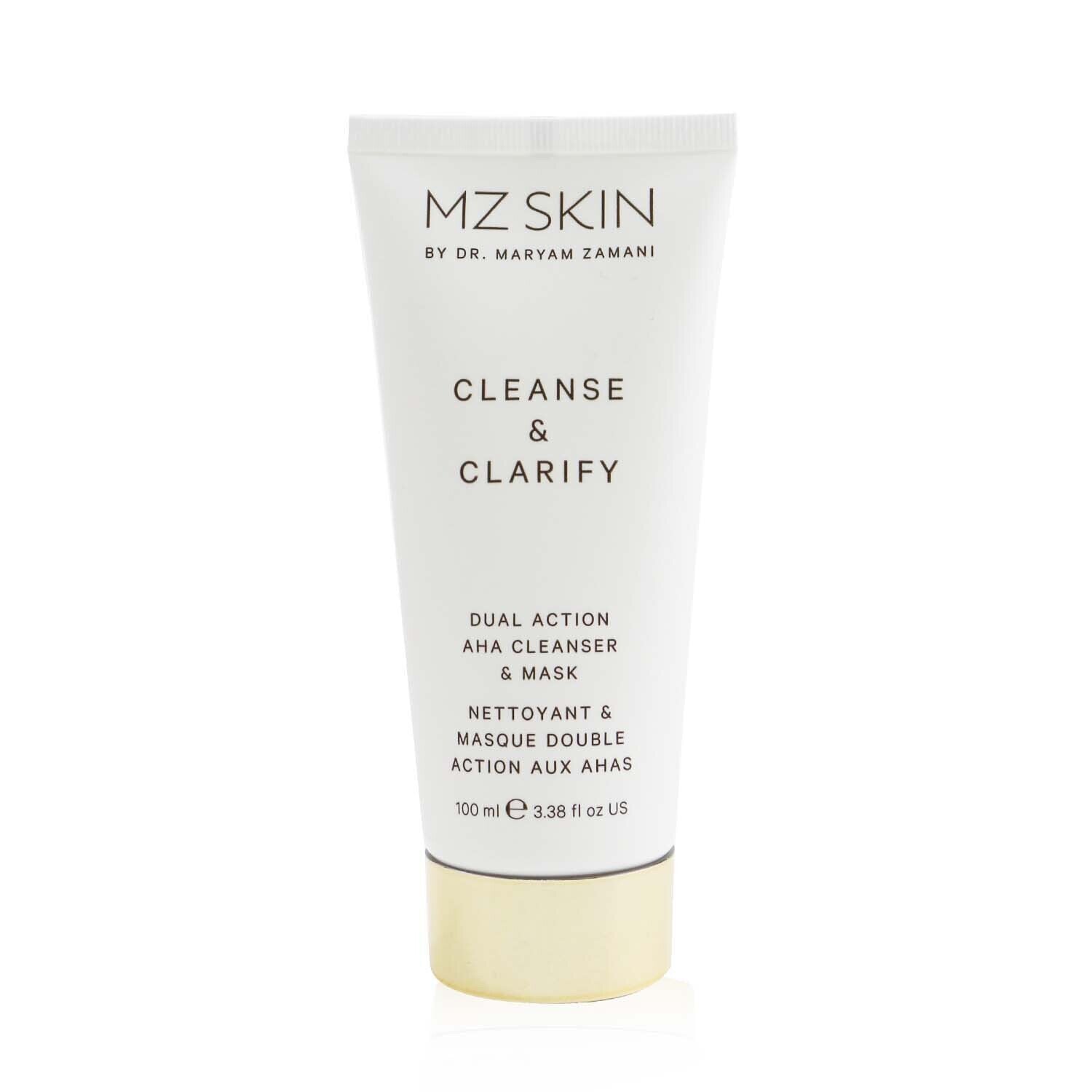 MZ Skin Cleanse & Clarify Dual Action AHA Cleanser & Mask  100ml/3.38oz