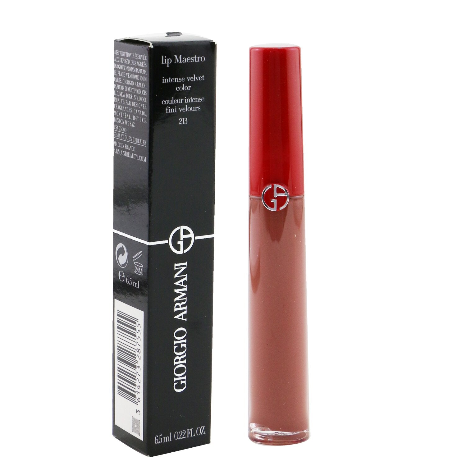 Giorgio Armani Lip Maestro Intense Velvet Color (Liquid Lipstick) - # 213 (Silenzio)  6.5ml/0.22oz