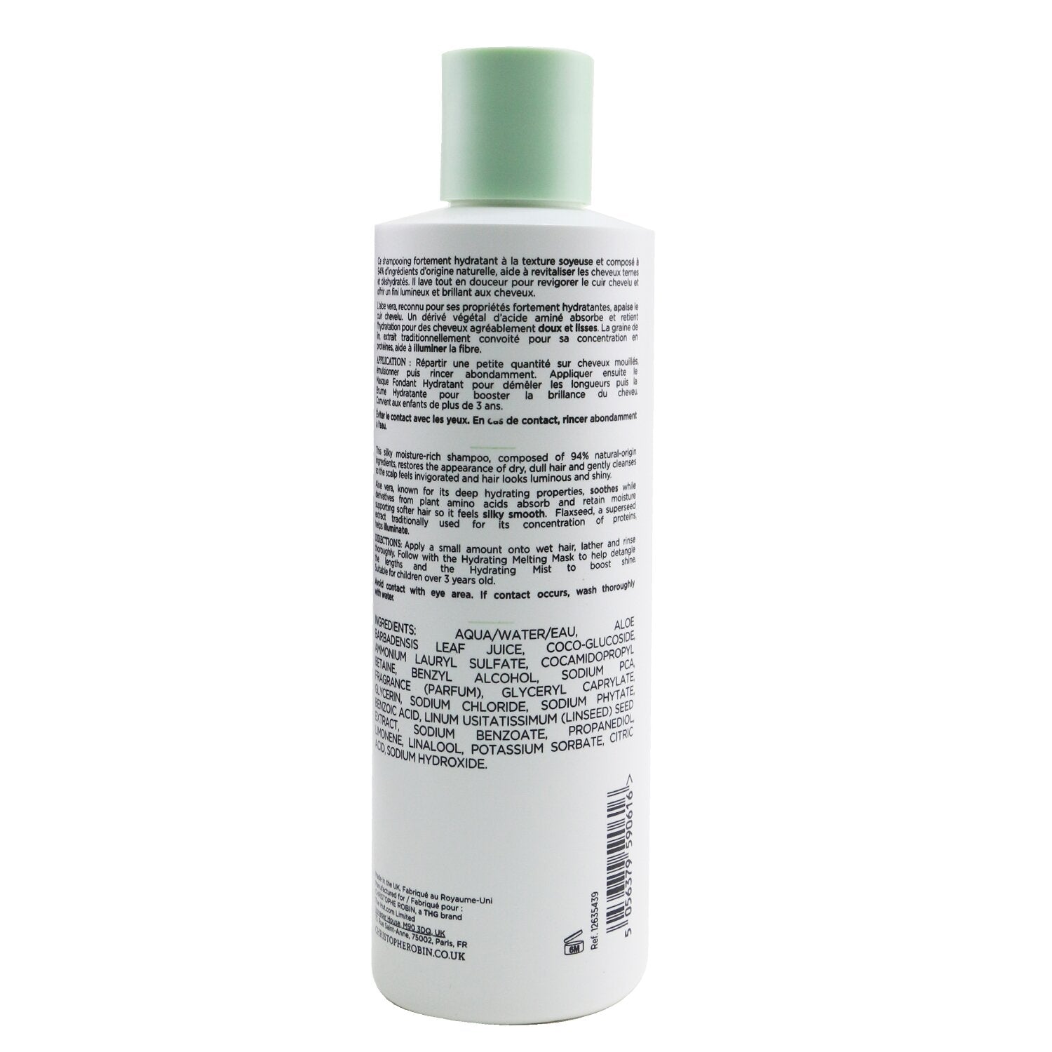 Christophe Robin Hydrating Shampoo with Aloe Vera  250ml/8.4oz