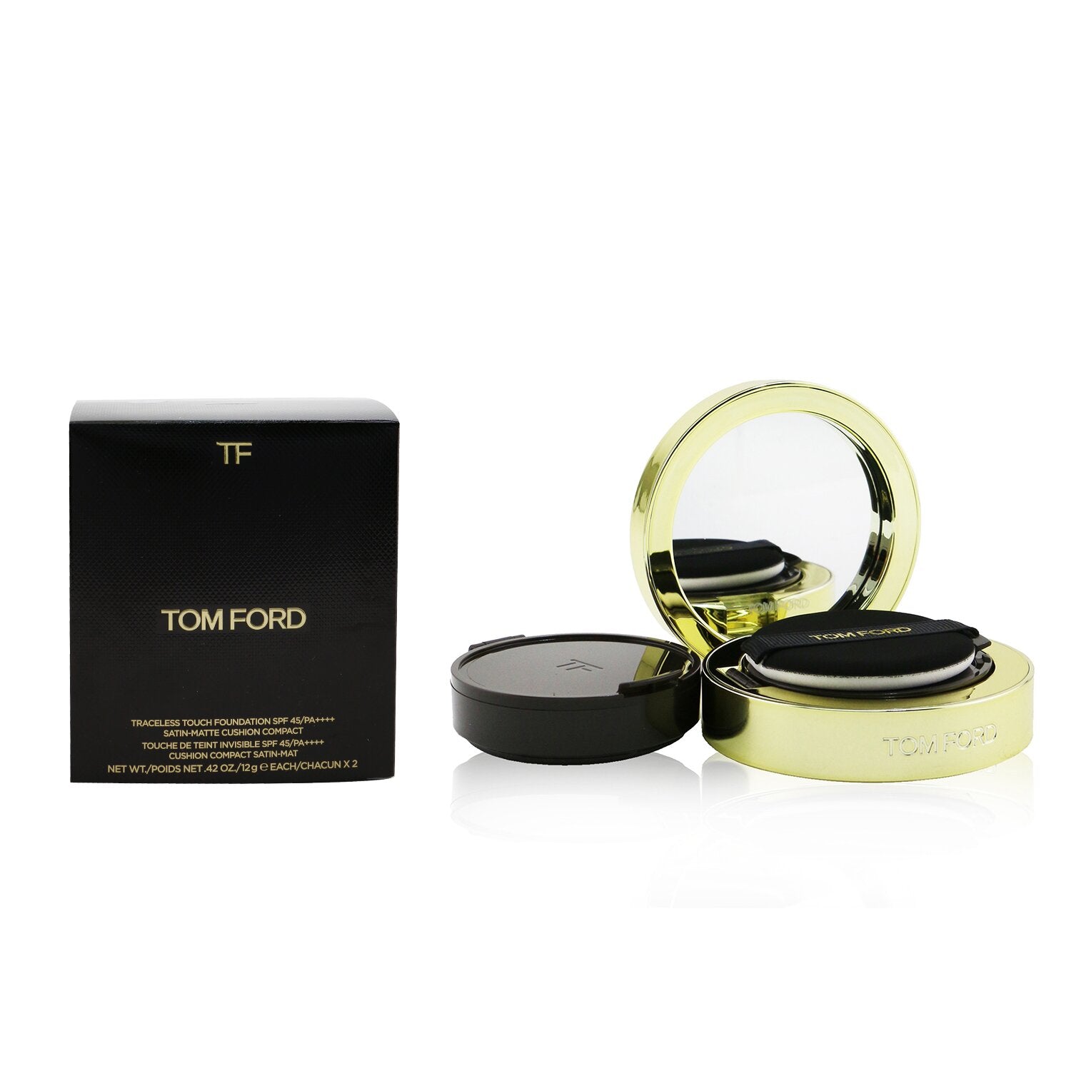 Tom Ford Traceless Touch Foundation Cushion Compact SPF 45 With Extra Refill - # 1.4 Bone  2x12g/0.42oz