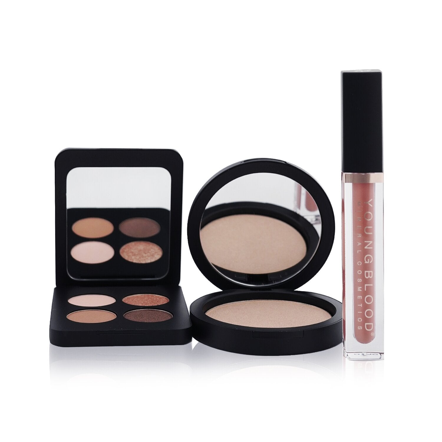 Youngblood Sweet Talk The Perfect Spring Glow Palette (1x Hydrating Lip Creme, 1x Highlighter, 1x Eyeshadow Quad)  3pcs