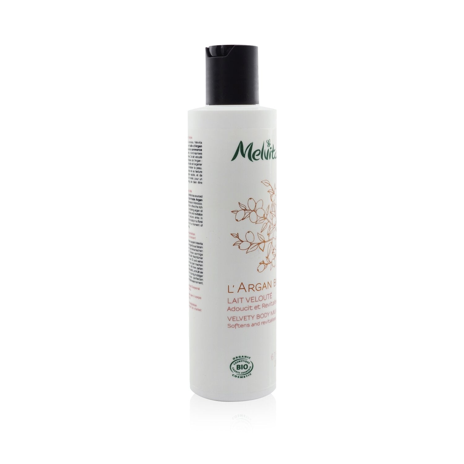 Melvita L'Argan Bio Velvet Body Milk - Softens & Revitalises  200ml/6.7oz