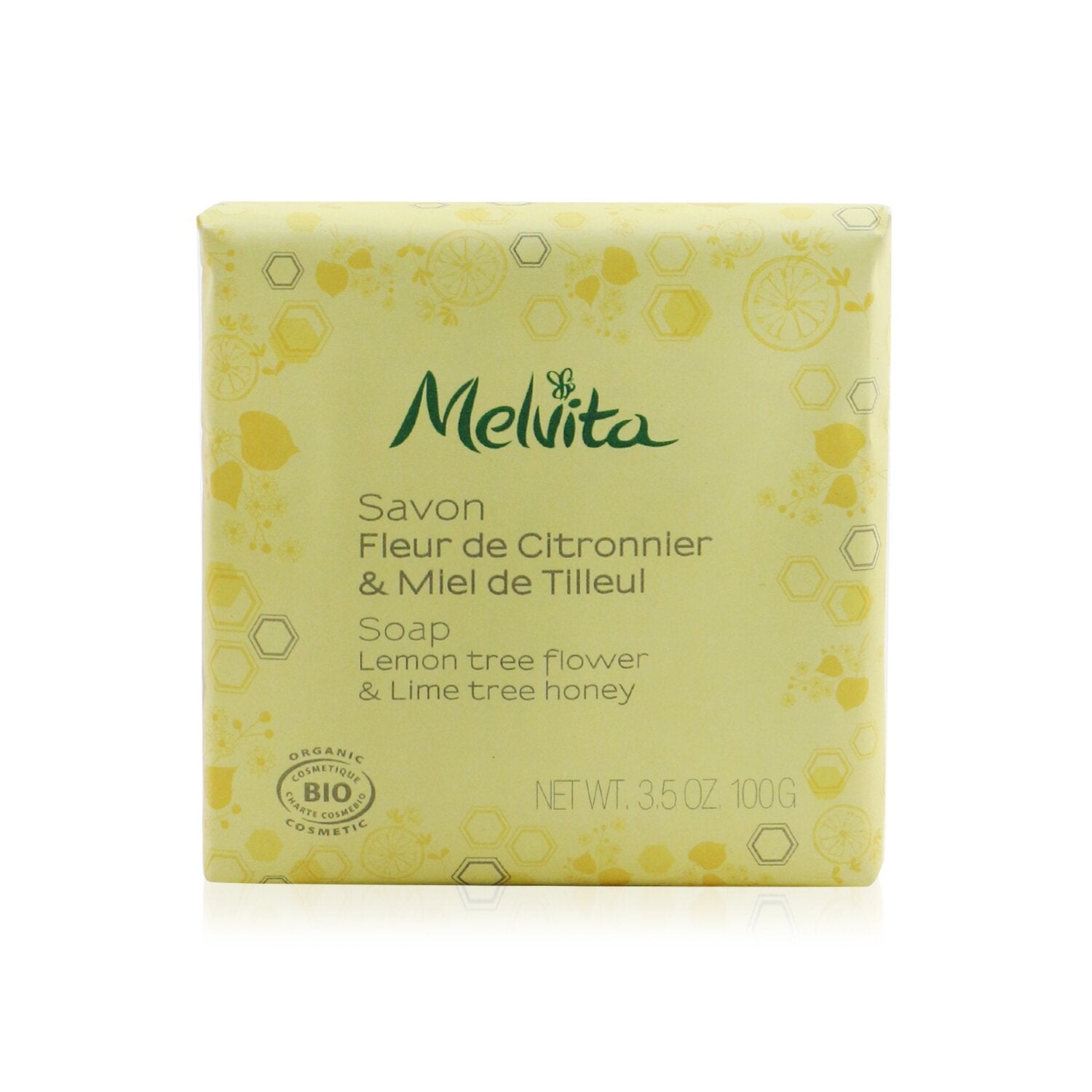 Melvita Soap - Lemon Tree Flower & Lime Tree Honey  100g/3.5oz