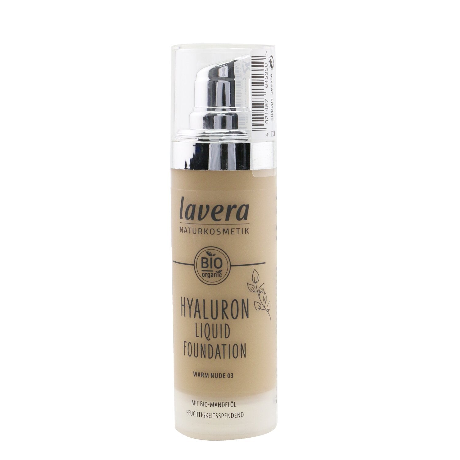 Lavera Hyaluron Liquid Foundation - # 03 Warm Nude  30ml/1oz