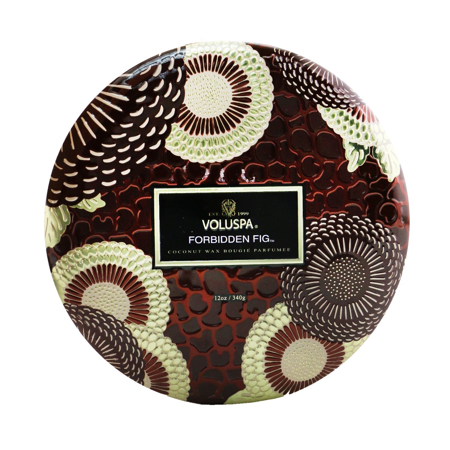 Voluspa 3 Wick Decorative Tin Candle - Forbidden Fig  340g/12oz