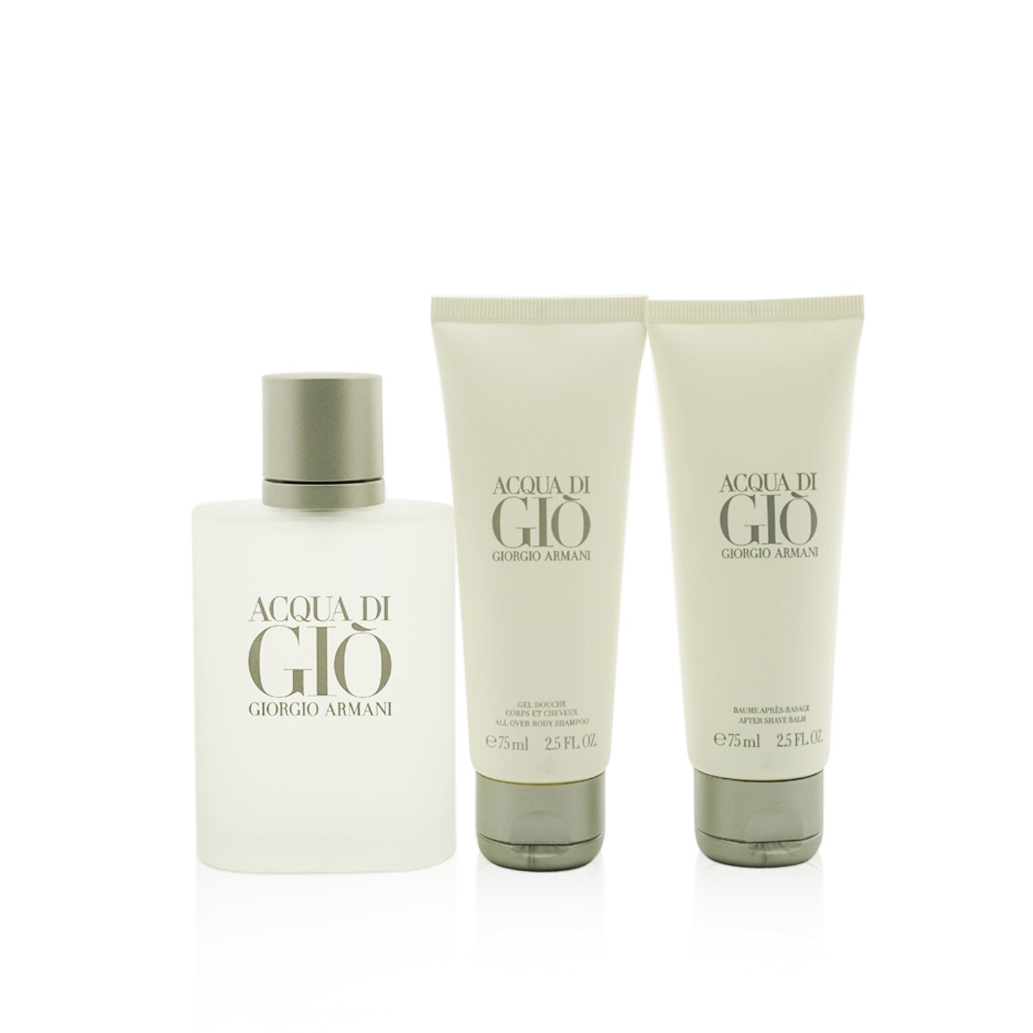 Giorgio Armani Acqua Di Gio Coffret: Eau De Toilette Spray 100ml/3.4oz + All Over Body Shampoo 75ml/2.5oz + A/S Balm 75ml/2.5oz  3pcs