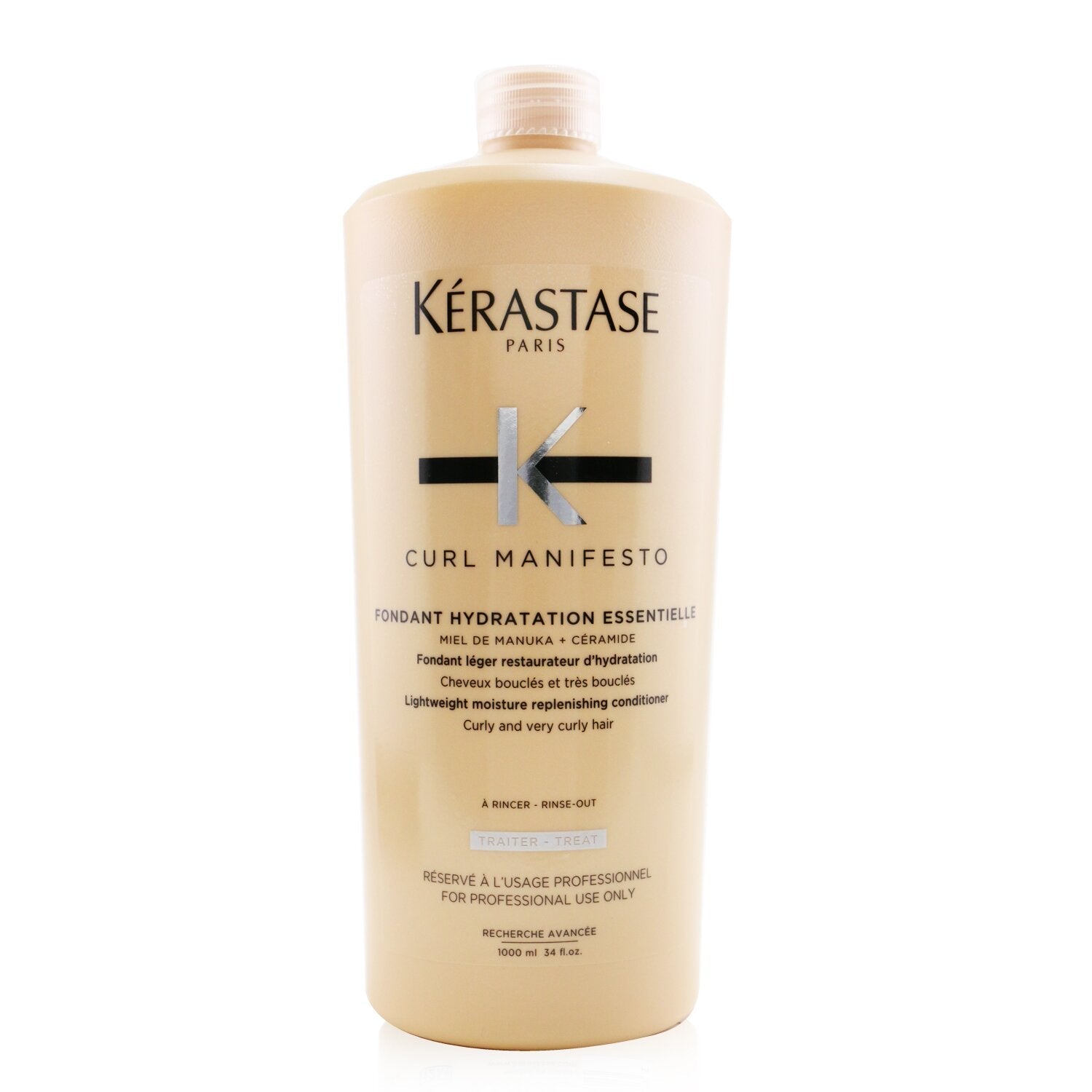 Kerastase Curl Manifesto Fondant Hydratation Essentielle Lightweight Moisture Replenishing Conditioner - For Curly & Very Curly Hair (Salon Size)  1000ml/34oz