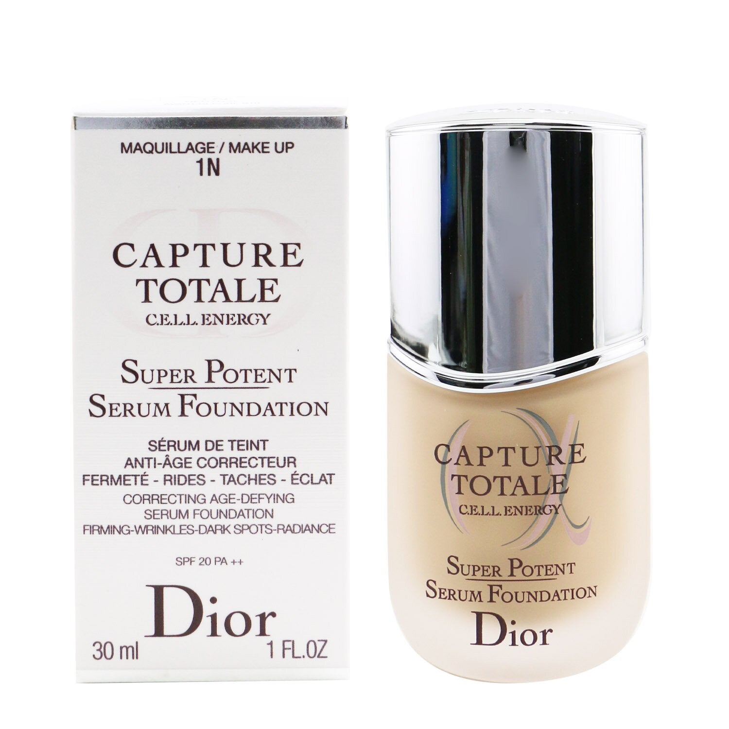 Christian Dior Capture Totale C.E.L.L. Energy Super Potent Serum Foundation SPF 20 - # 1N Neutral  30ml/1oz