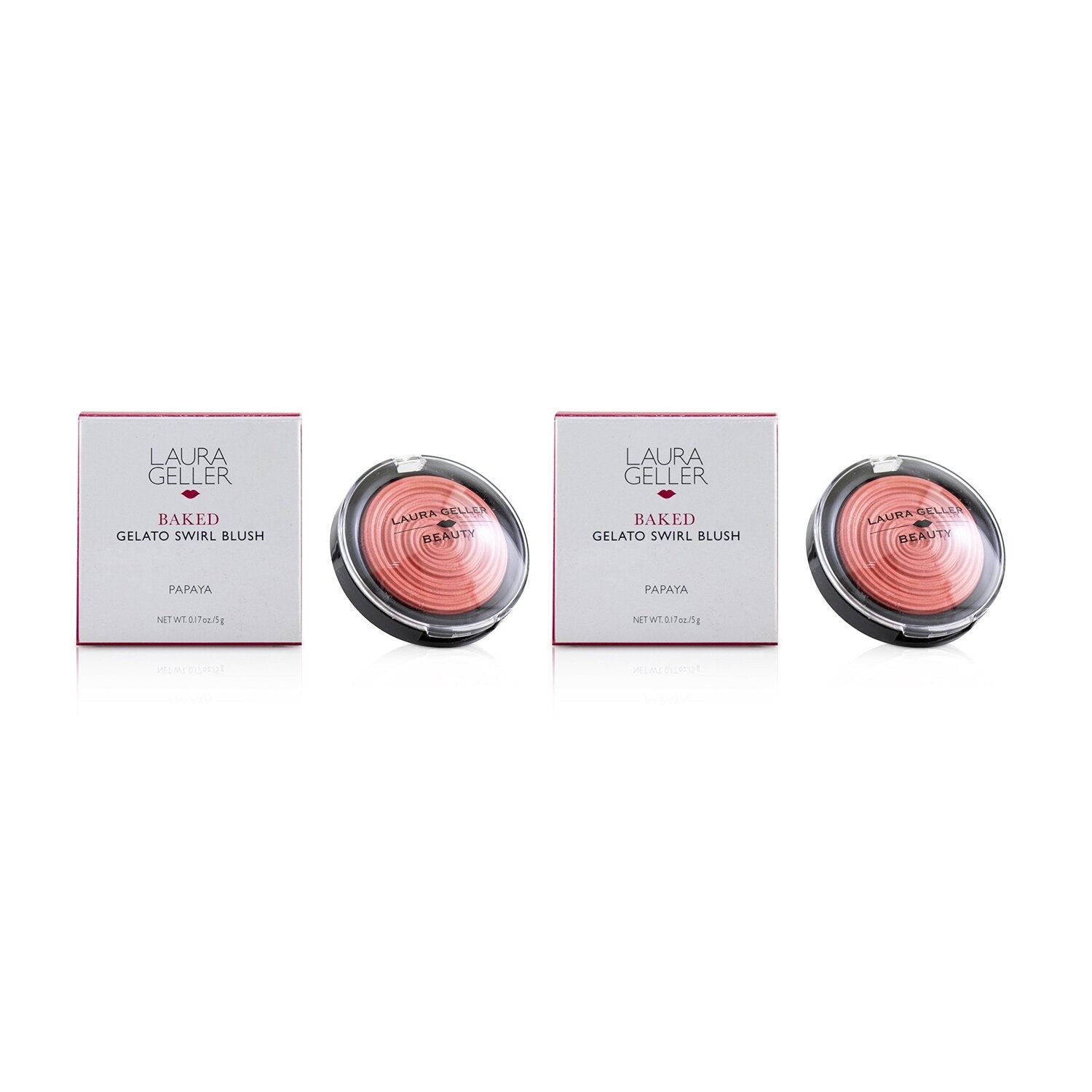 Laura Geller Baked Gelato Swirl Blush Duo Pack - # Papaya  2x5g/0.17oz