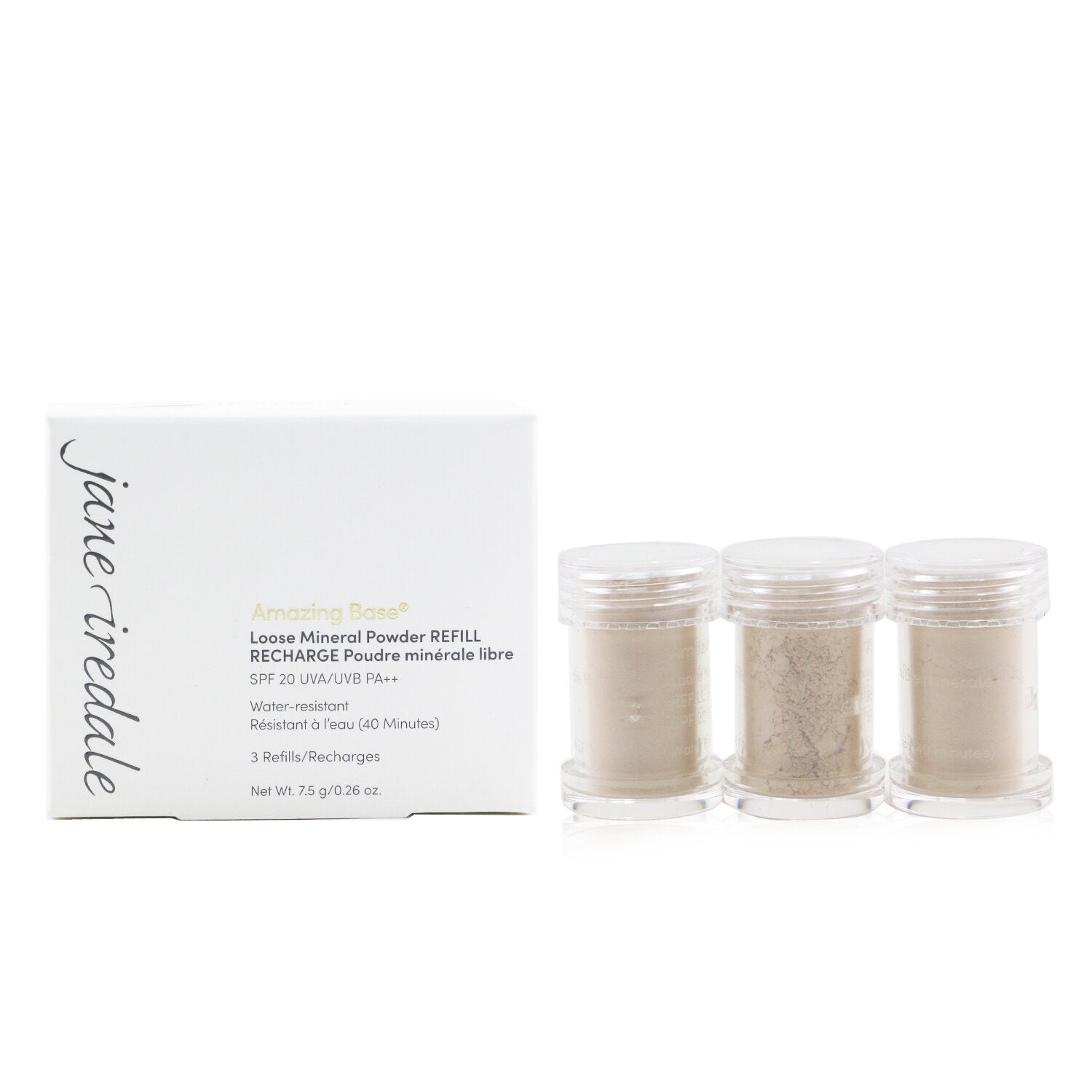 Jane Iredale Amazing Base Loose Mineral Powder SPF 20 Refill - Light Beige  3x2.5g/0.09oz