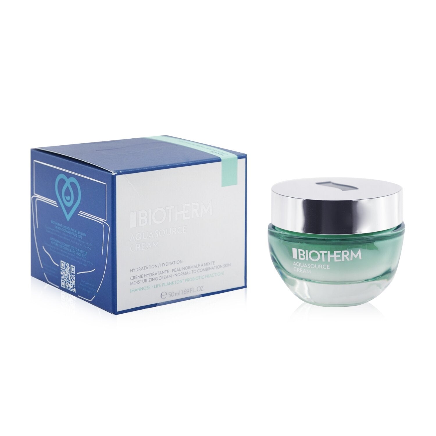 Biotherm Aquasource Moisturizing Cream - For Normal to Combination Skin  50ml/1.69oz