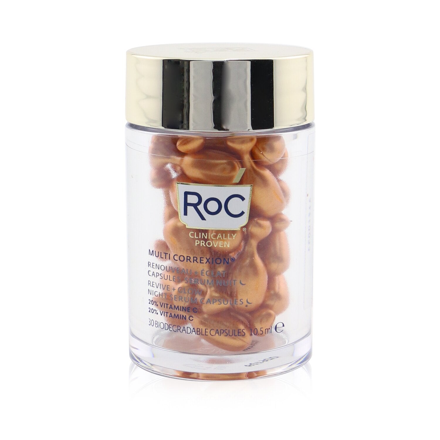 ROC Multi Correxion Revive + Glow Night Serum Capsules  30Caps