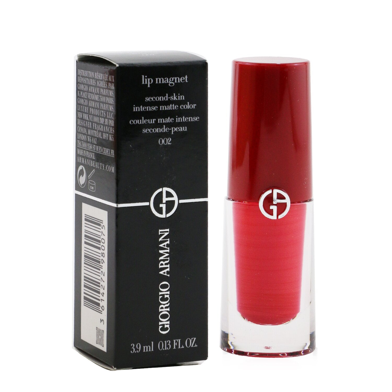 Giorgio Armani Lip Magnet Second Skin Intense Matte Color - # 002 Ultrarosa  3.9ml/0.13oz