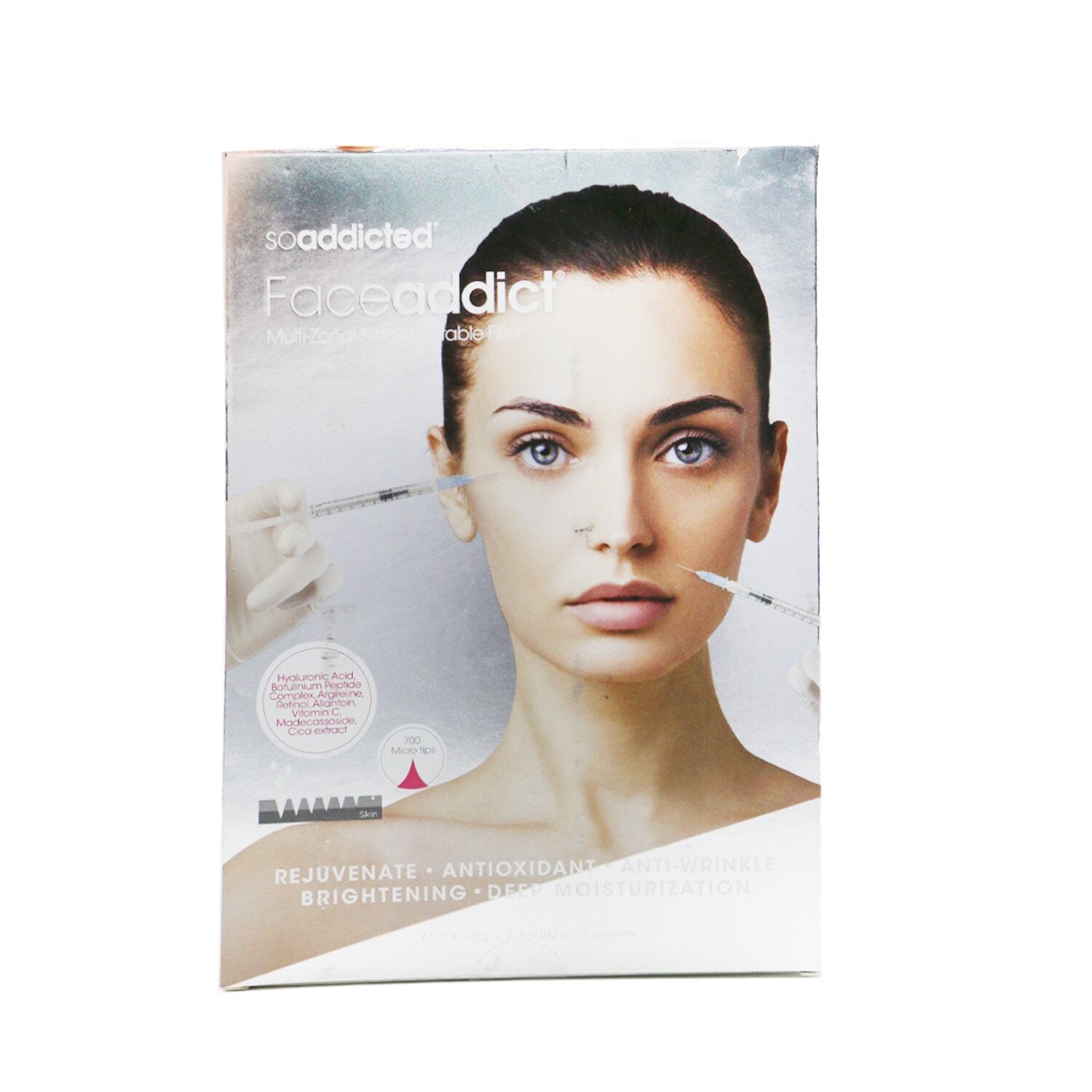 Soaddicted Faceaddict Multi Zonal Non Injectable Filler  2x 1.2g/0.04oz