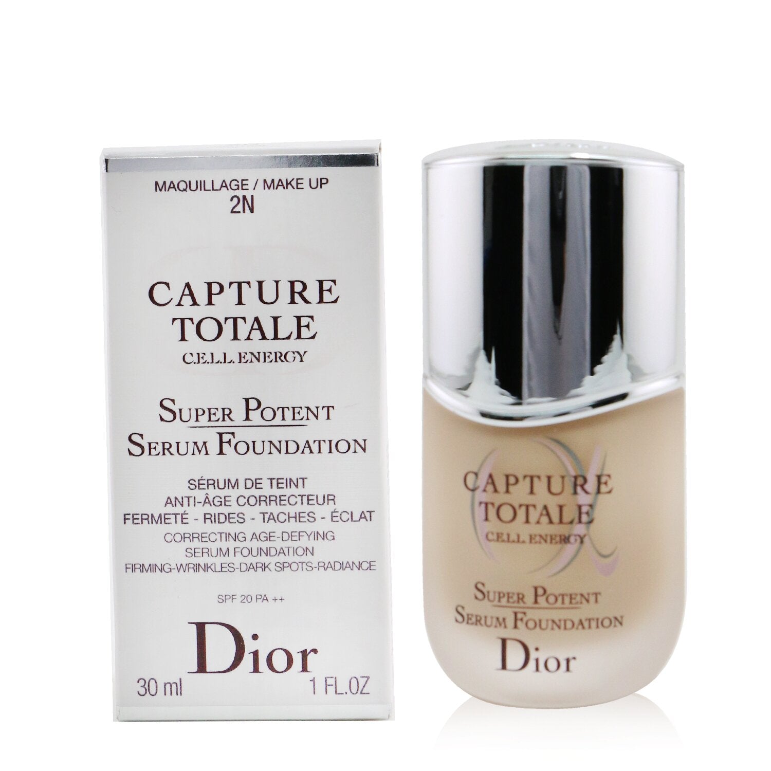 Christian Dior Capture Totale C.E.L.L. Energy Super Potent Serum Foundation SPF 20 - # 2N Neutral  30ml/1oz