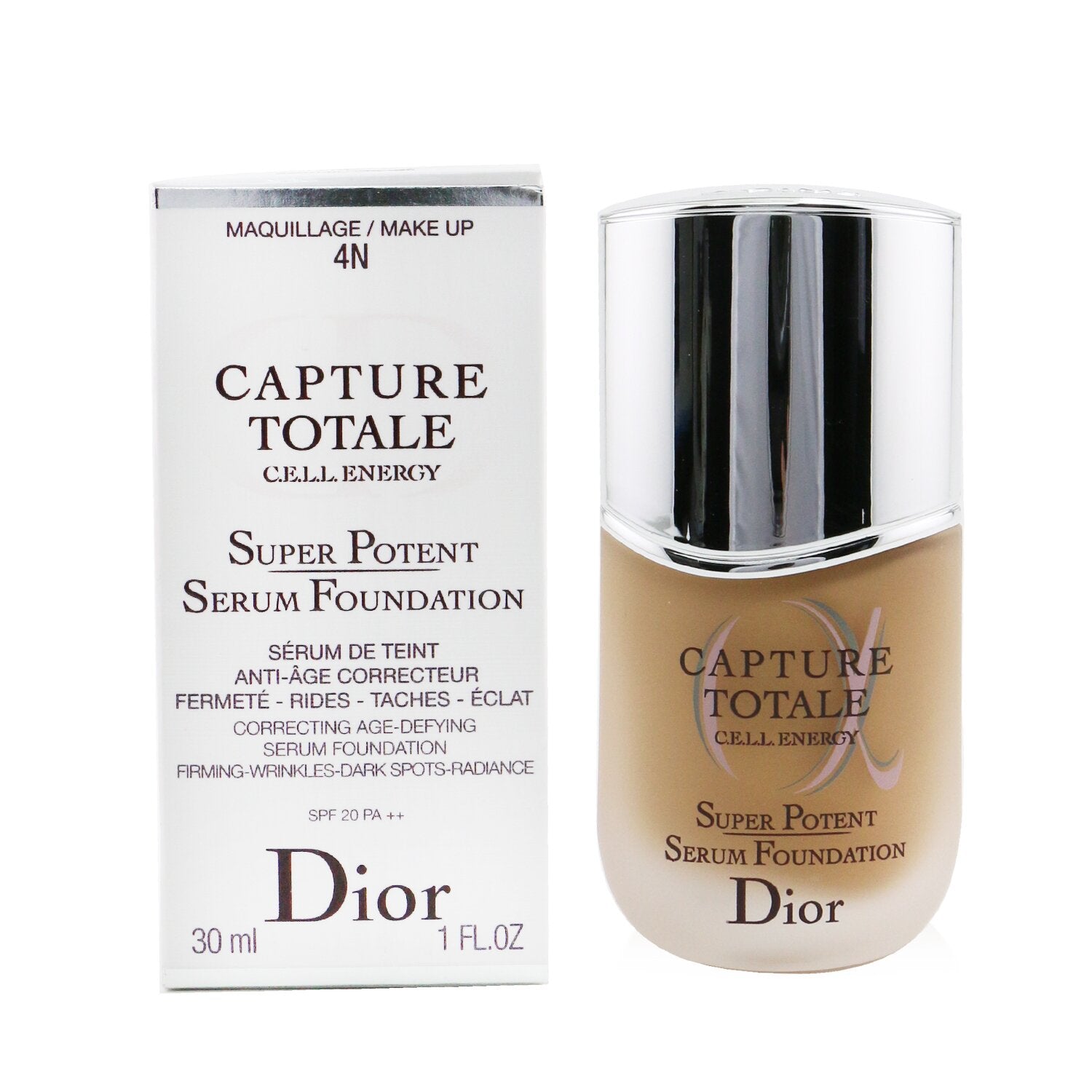 Christian Dior Capture Totale C.E.L.L. Energy Super Potent Serum Foundation SPF 20 - # 4N Neutral  30ml/1oz