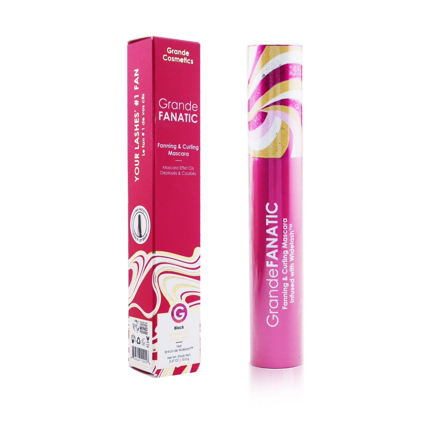 Grande Cosmetics (GrandeLash) Grande Fanatic Fanning & Curling Mascara - # Black  10.5g/0.37oz