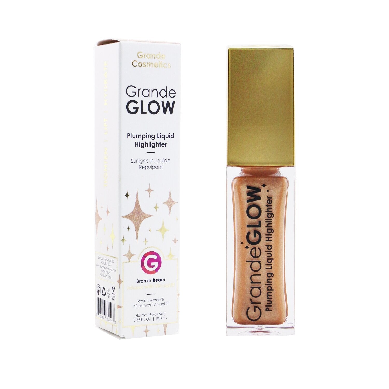 Grande Cosmetics (GrandeLash) GrandeGLOW Plumping Liquid Highlighter - # Bronze Beam  10.3ml/0.35oz