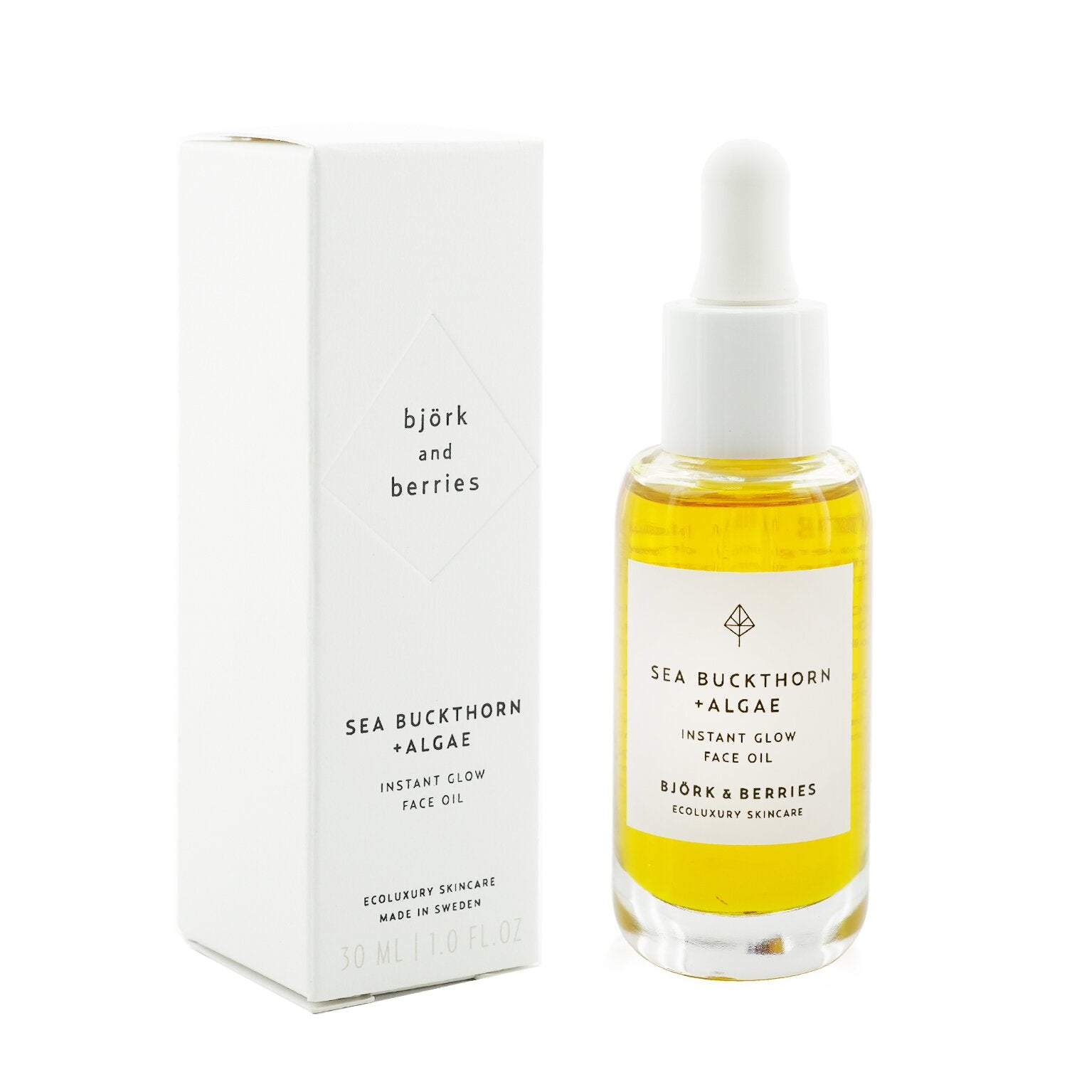 Bjork & Berries Sea Buckthorn+ Algae Instant Glow Face Oil  30ml/1oz