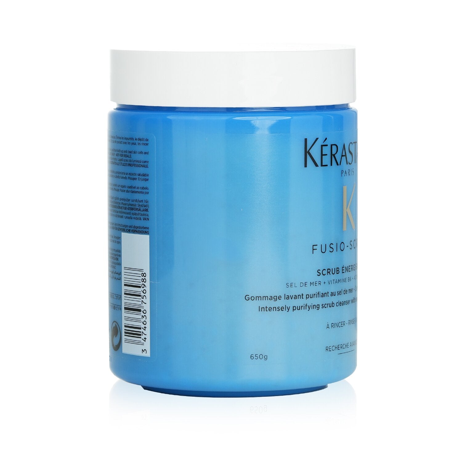 Kerastase Fusio-Scrub Scrub Energisant Intensely Purifying Scrub Cleanser with Sea Salt (Oily Prone Scalp)  650g/22.9oz