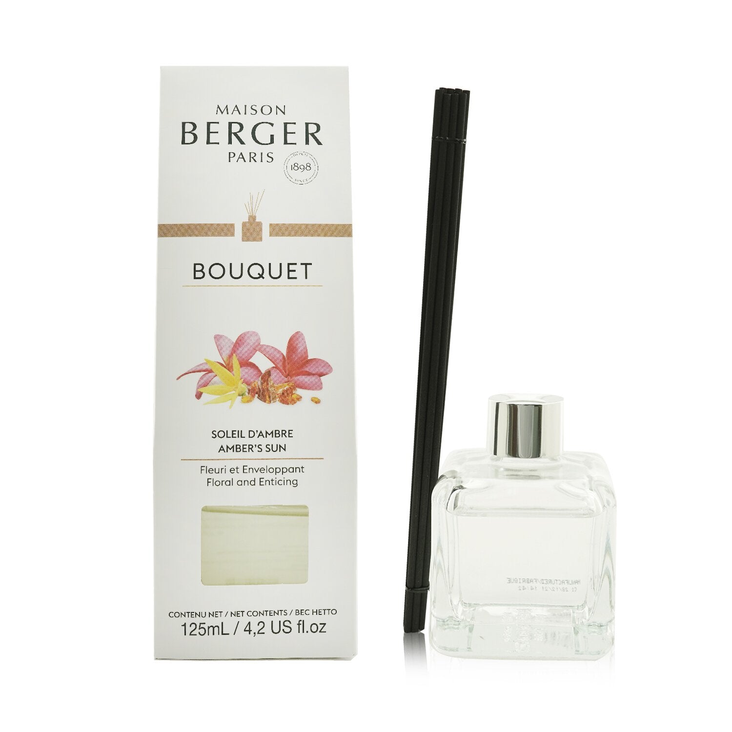 Lampe Berger (Maison Berger Paris) Cube Scented Bouquet - Amber's Sun  125ml/4.2oz