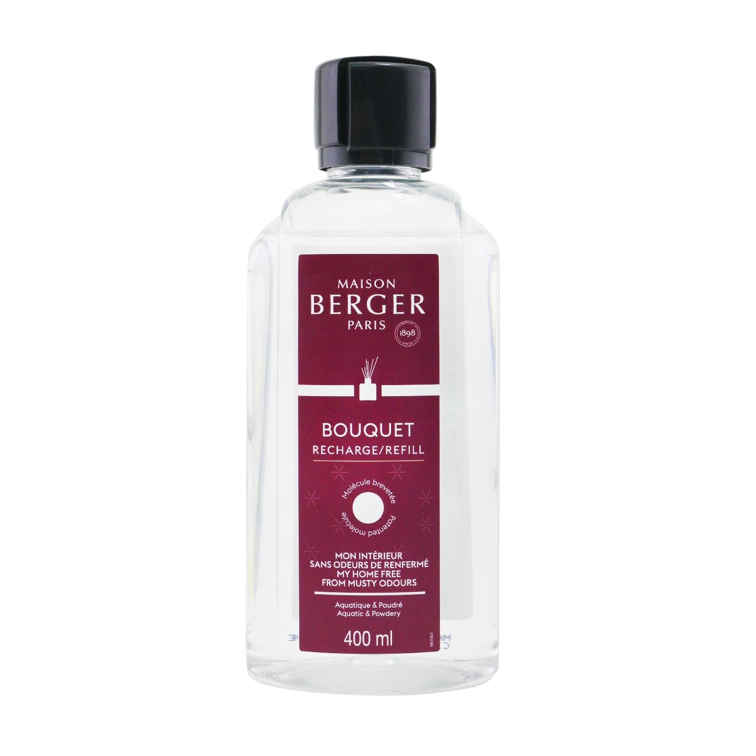 Lampe Berger (Maison Berger Paris) Functional Bouquet Refill - My Home Free From Musty Odours (Aquatic & Powdery)  400ml