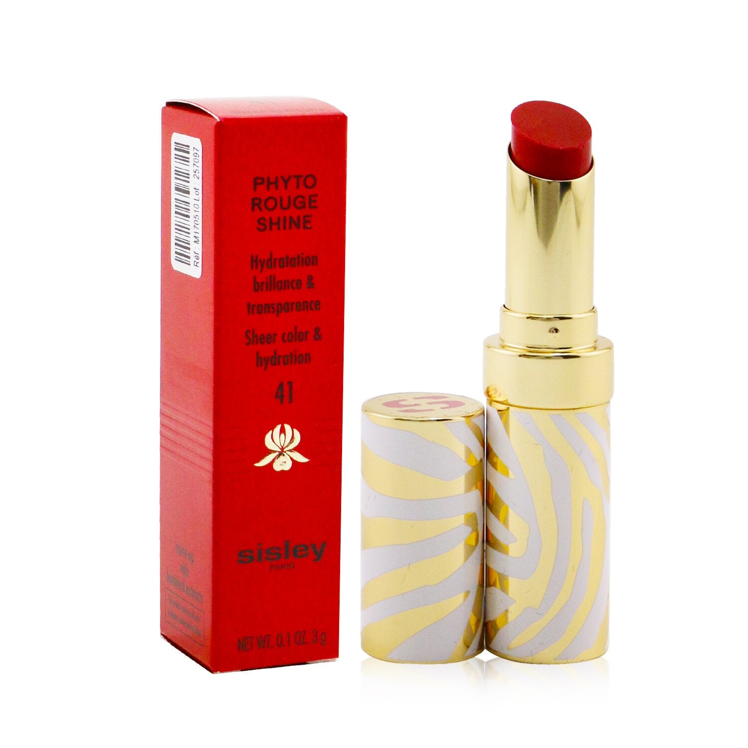 Sisley Phyto Rouge Shine Lip Glosses - # 41 Sheer Red Love  3g/0.1oz