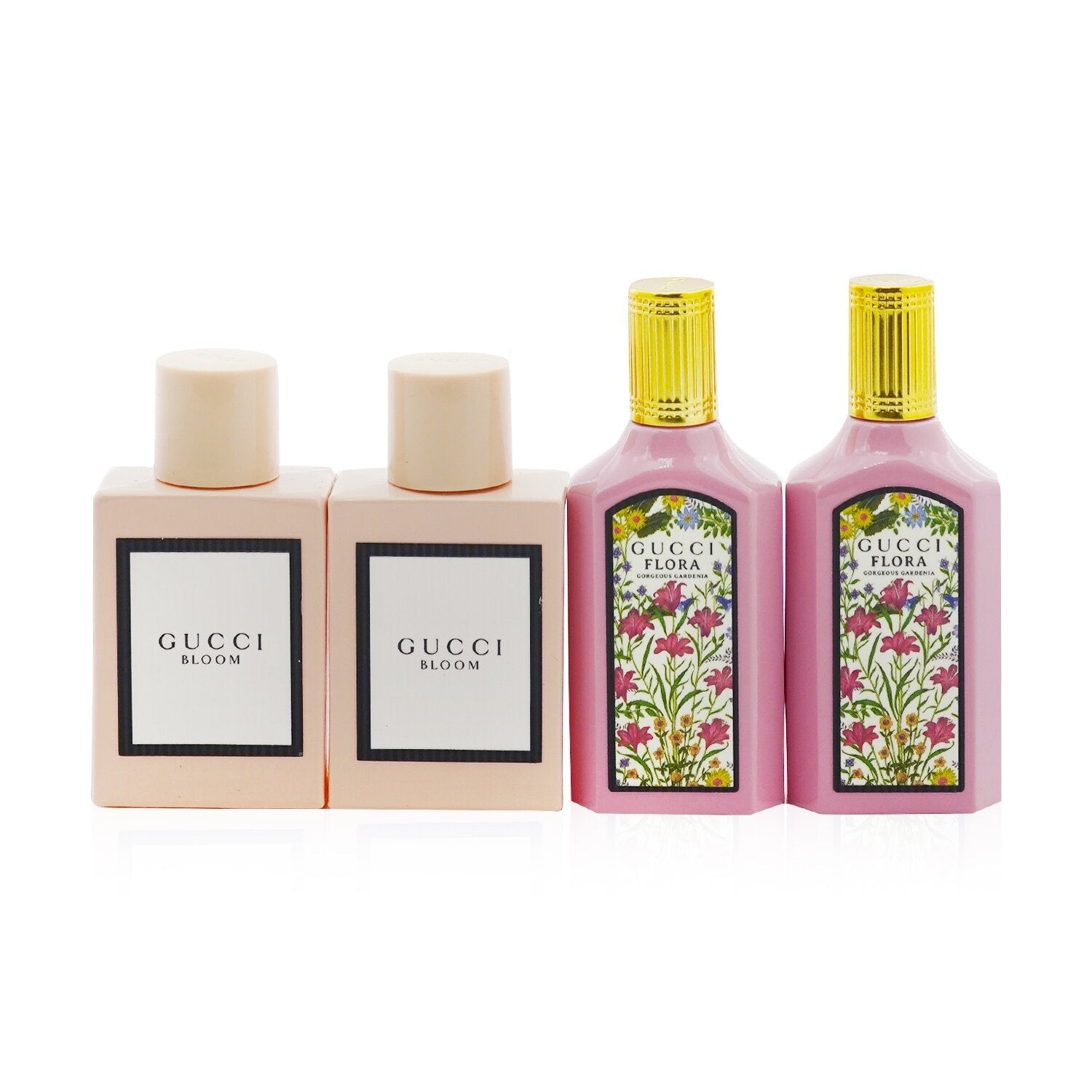 Gucci Miniatures Coffret: 2x Bloom EDP + 2x Flora Gorgeous Gardenia EDP  4x5ml/0.16oz