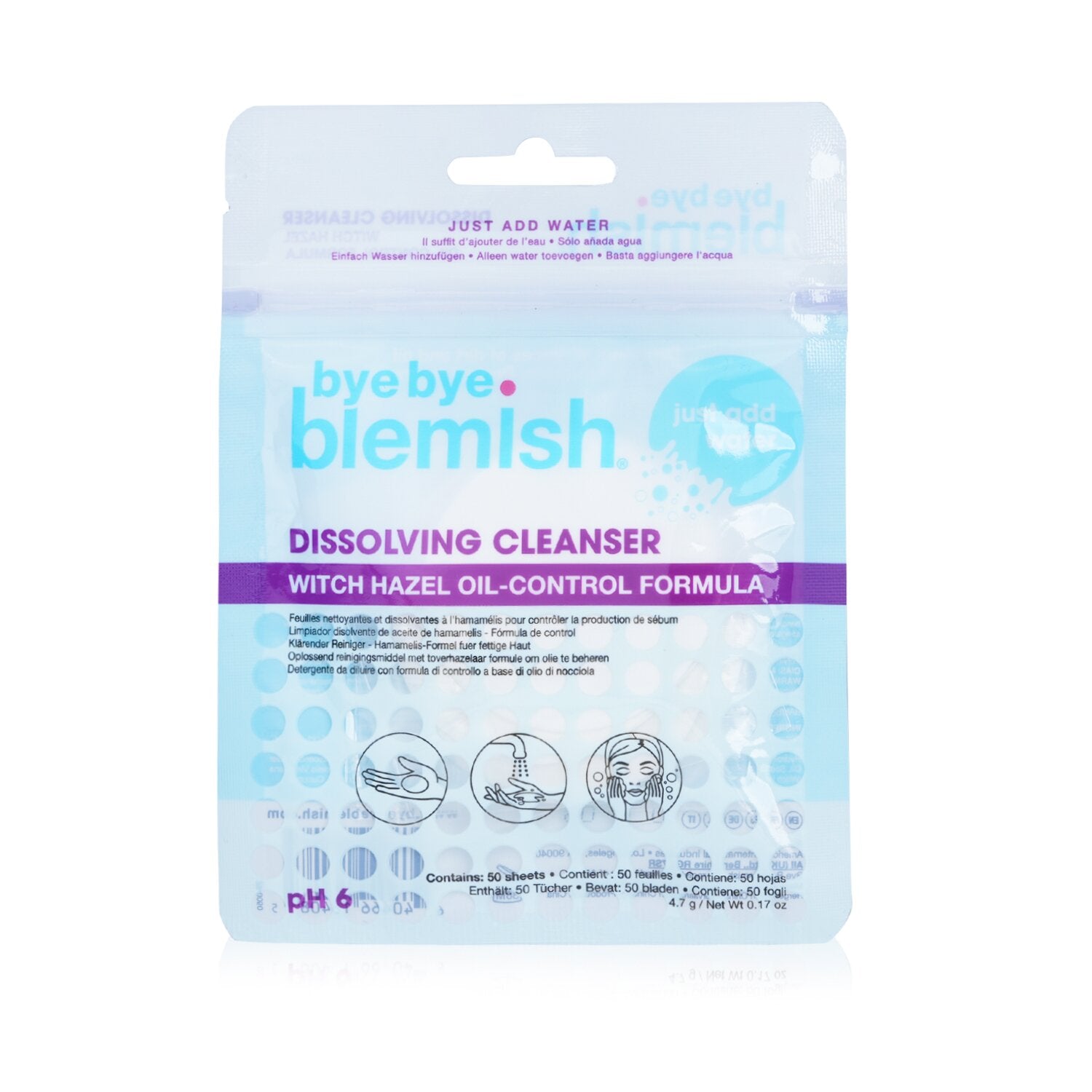 Bye Bye Blemish Dissolving Cleanser  50sheets