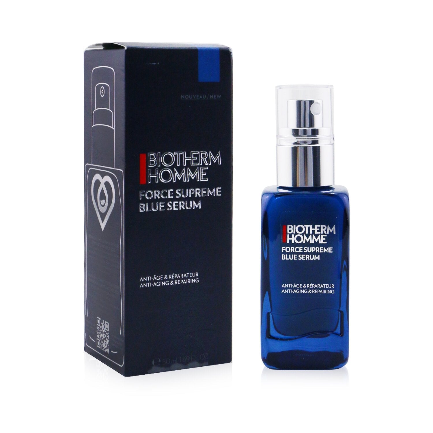 Biotherm Homme Force Supreme Anti-Ageing & Repairing Blue Serum  50ml/1.69oz