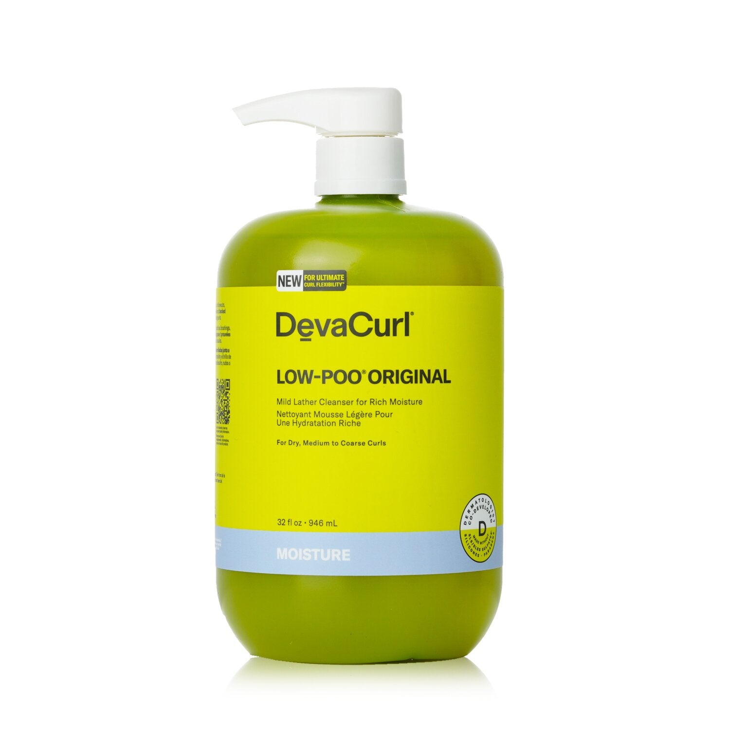 DevaCurl Low-Poo Original Mild Lather Cleanser For Rich Moisture - For Dry, Medium to Coarse Curls  946ml/32oz