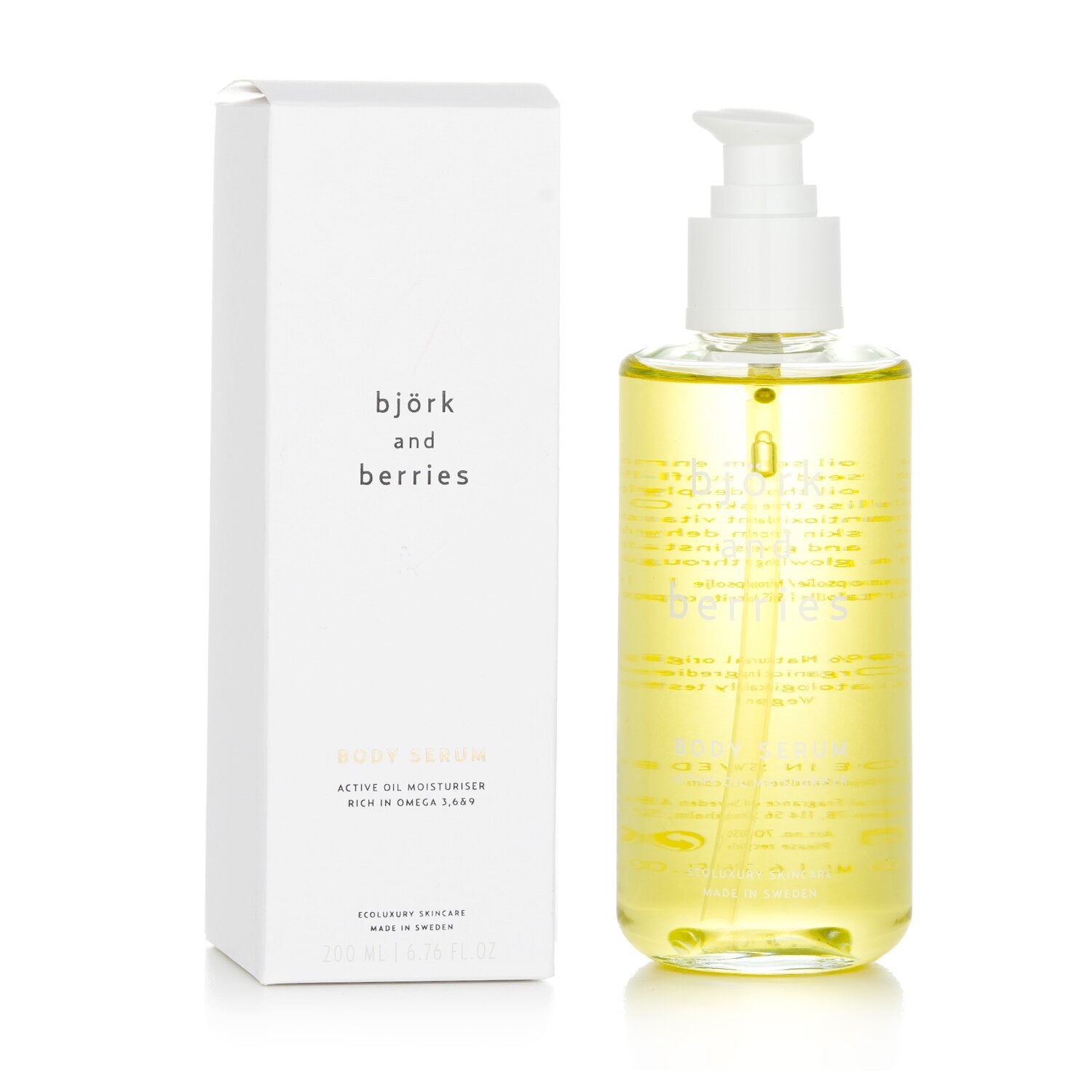 Bjork & Berries Body Serum Active Oil Moisturiser  200ml/6.76oz