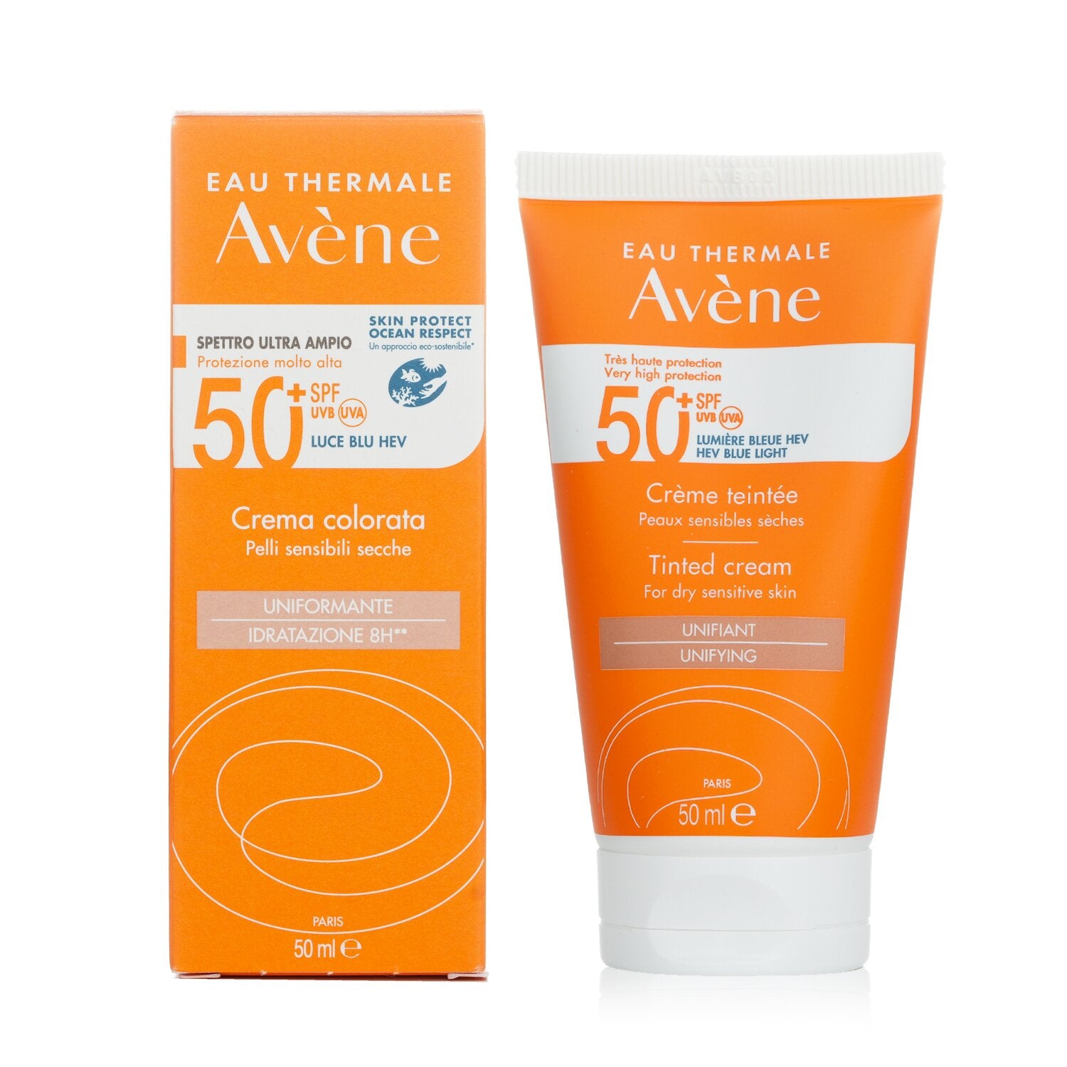 Avene Very High Protection Tinted Cream SPF50+ - For Dry Sensitive Skin  50ml/1.7oz